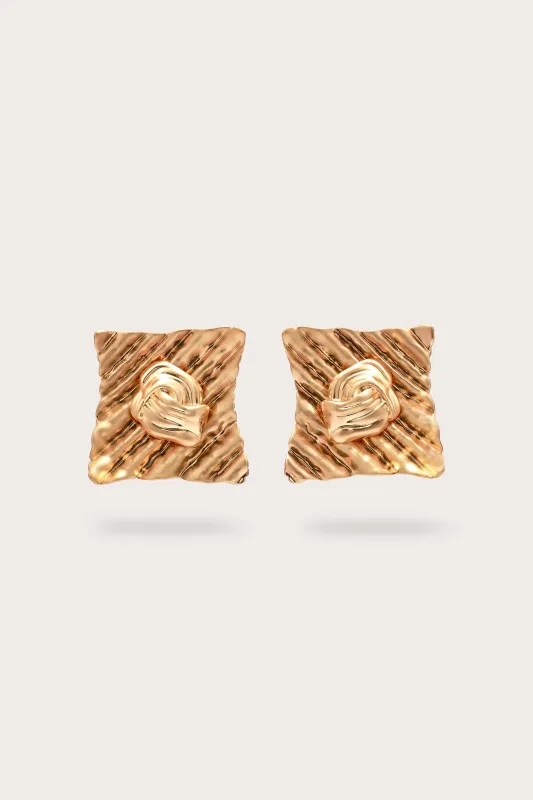 NAYDINE EARRING - BRUSHED BRASS sold by Cult Gaia