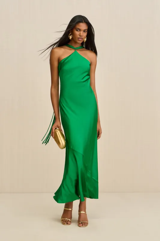 PHEOBE GOWN - MALACHITE sold by Cult Gaia