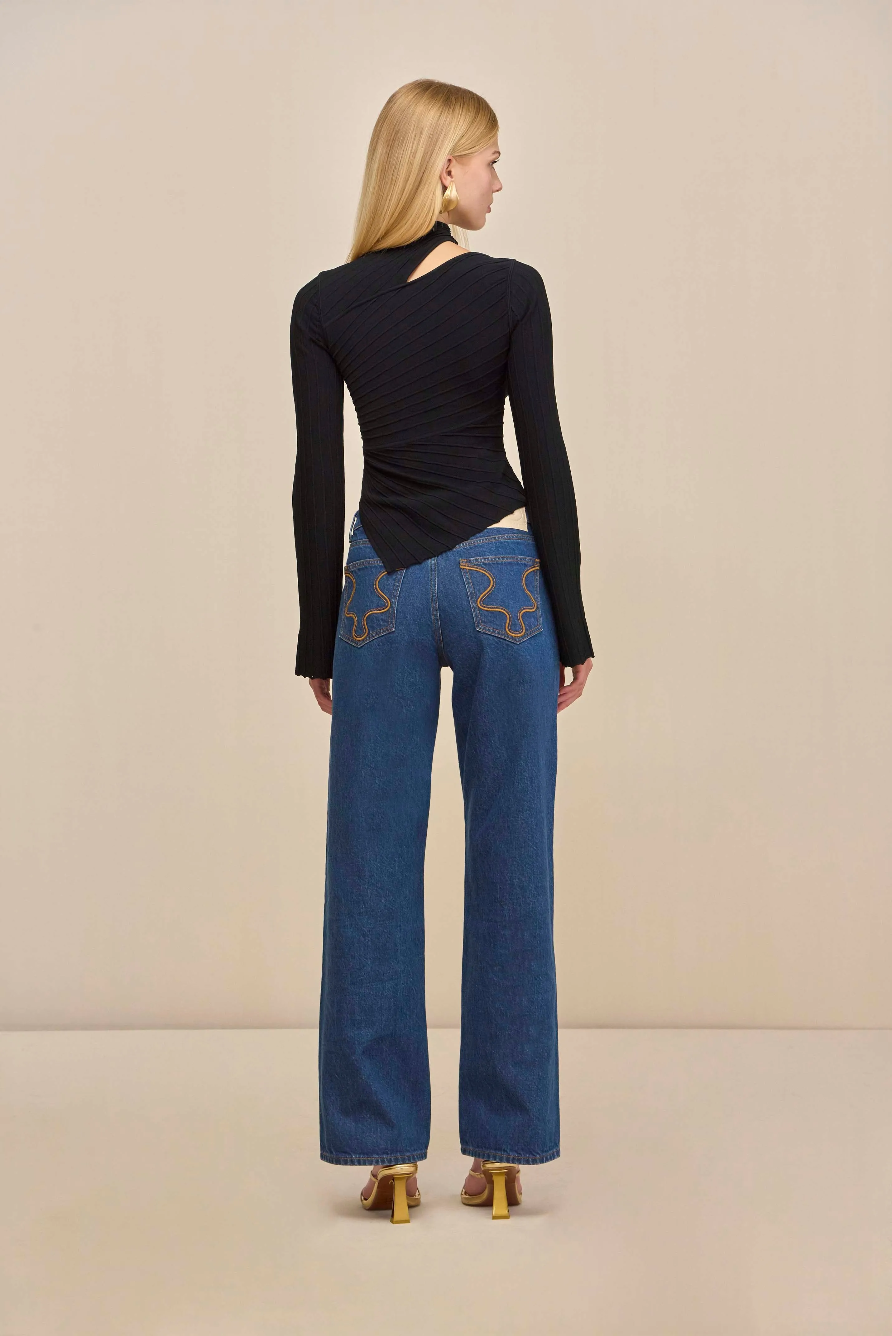 TAYLA KNIT TOP - BLACK sold by Cult Gaia product image thumbnail 5