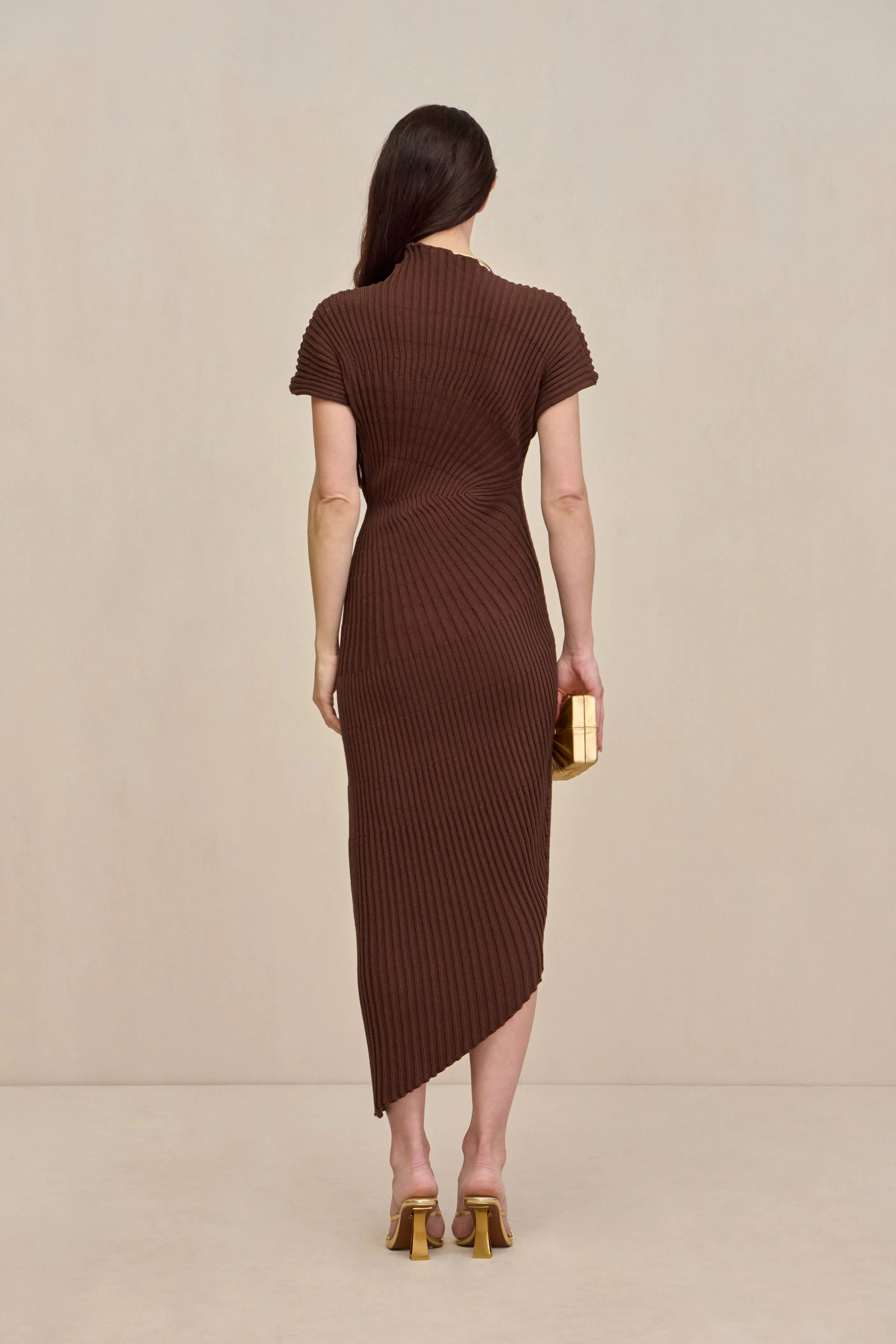 CHRYSTA KNIT DRESS - JAVA sold by Cult Gaia product image thumbnail 4