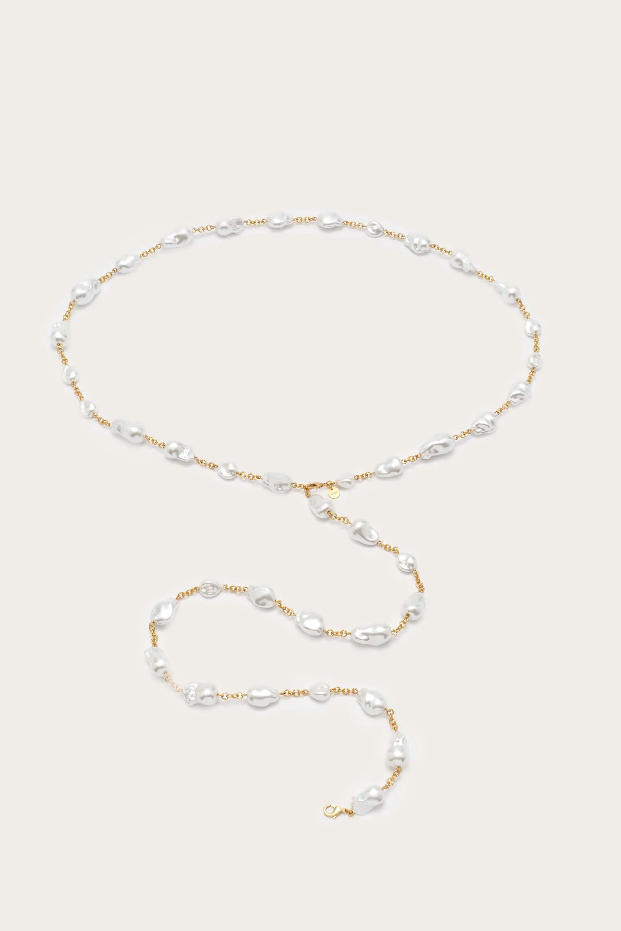 VANA LARIAT NECKLACE - PEARL sold by Cult Gaia