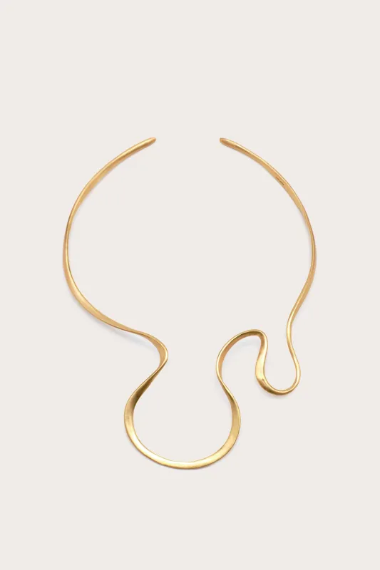 SUNI CHOKER - BRUSHED BRASS sold by Cult Gaia