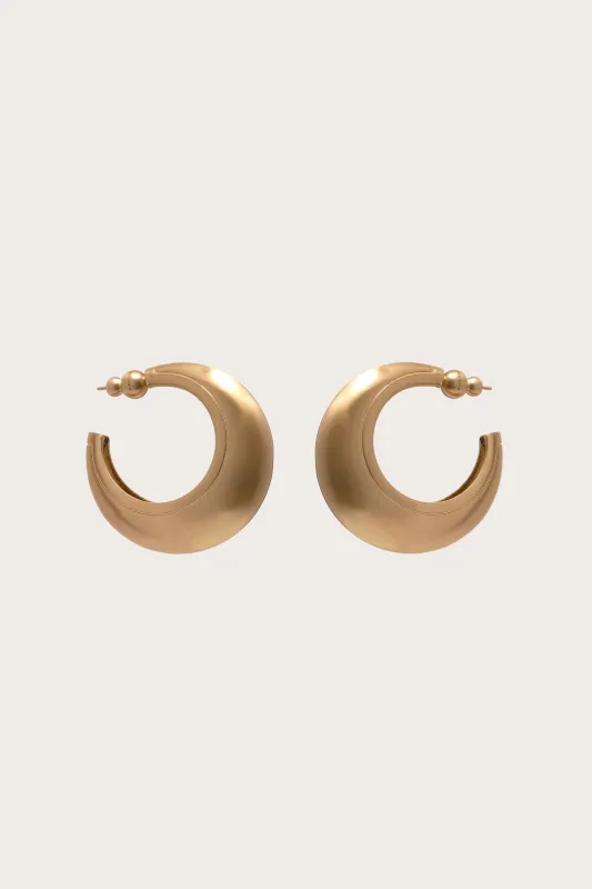 MONA EARRING - BRUSHED BRASS sold by Cult Gaia