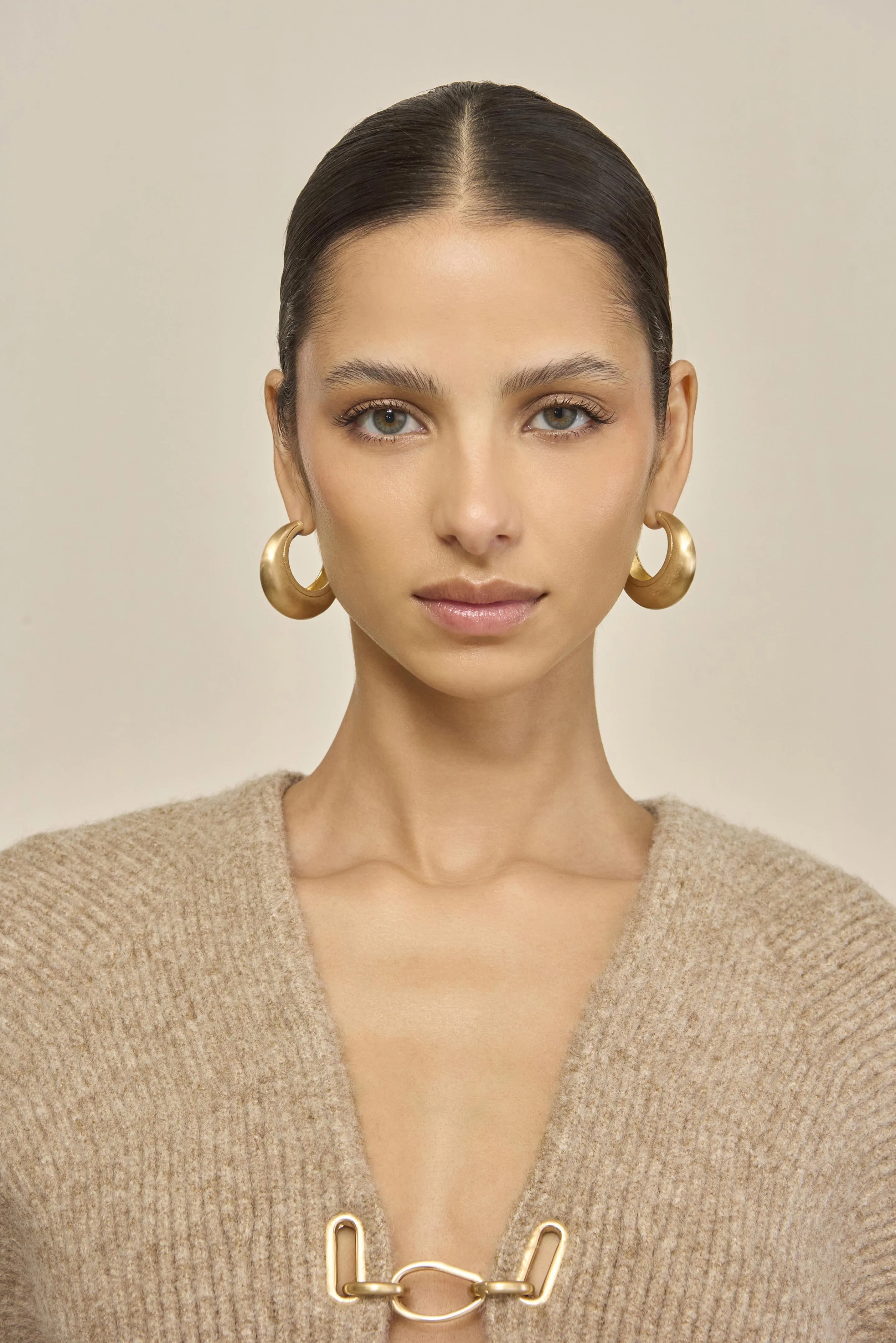 MONA EARRING - BRUSHED BRASS sold by Cult Gaia product image thumbnail 2