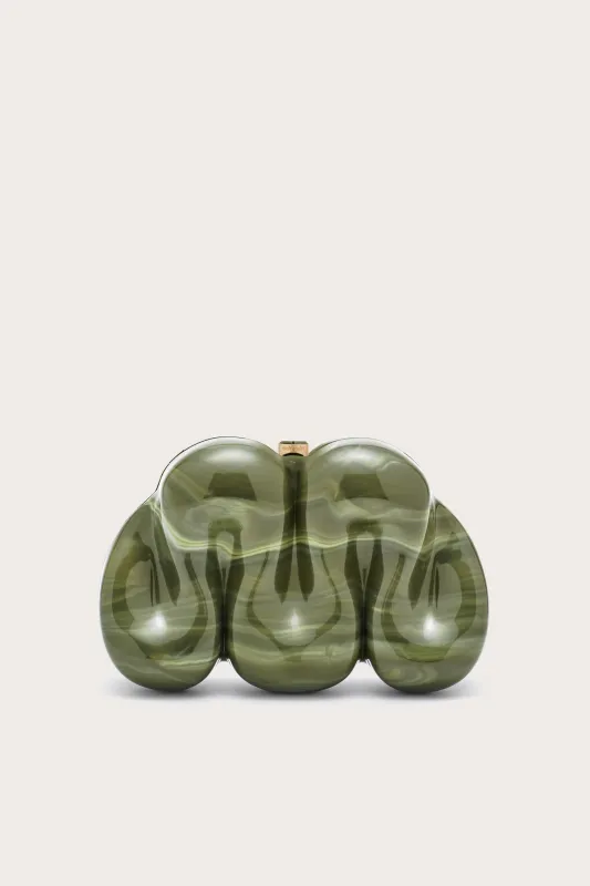 SQUIGGLE CLUTCH - ROSEMARY MULTI sold by Cult Gaia