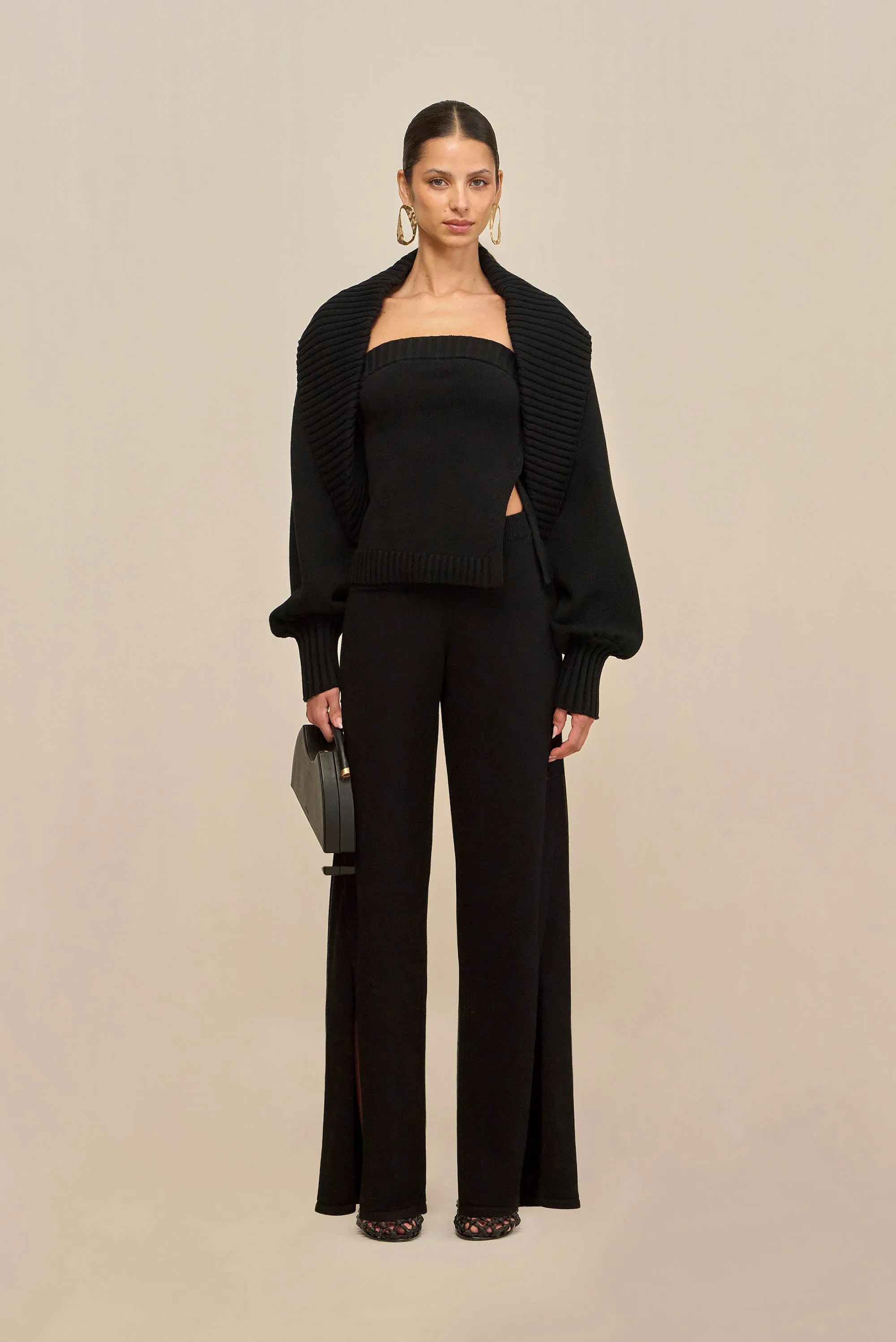 SHANE KNIT PANT - BLACK sold by Cult Gaia product image thumbnail 3