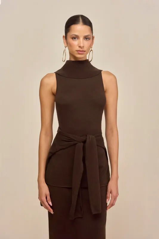 RUMMI TOP - DARK JAVA sold by Cult Gaia