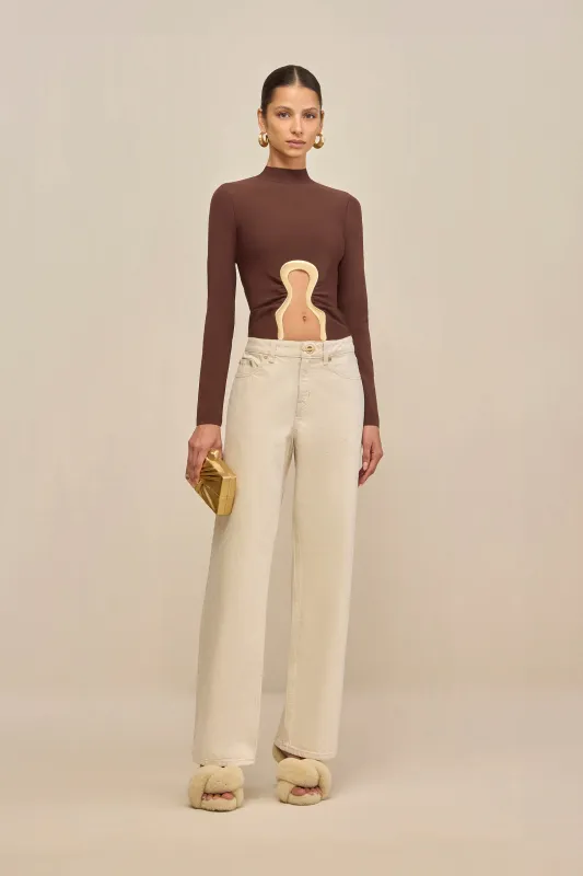 ROSELLA JEAN - TRAVERTINE sold by Cult Gaia