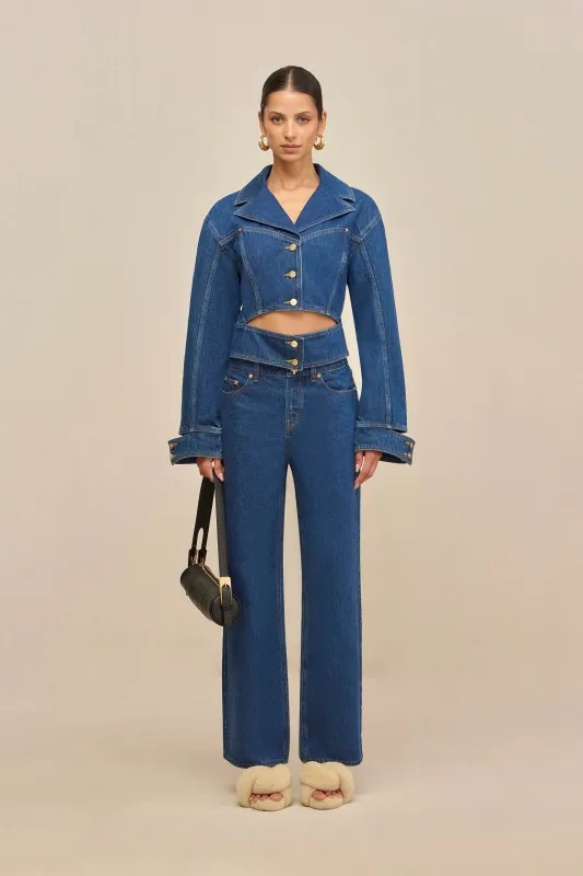 ROSELLA JEAN - DARK STONE WASH sold by Cult Gaia