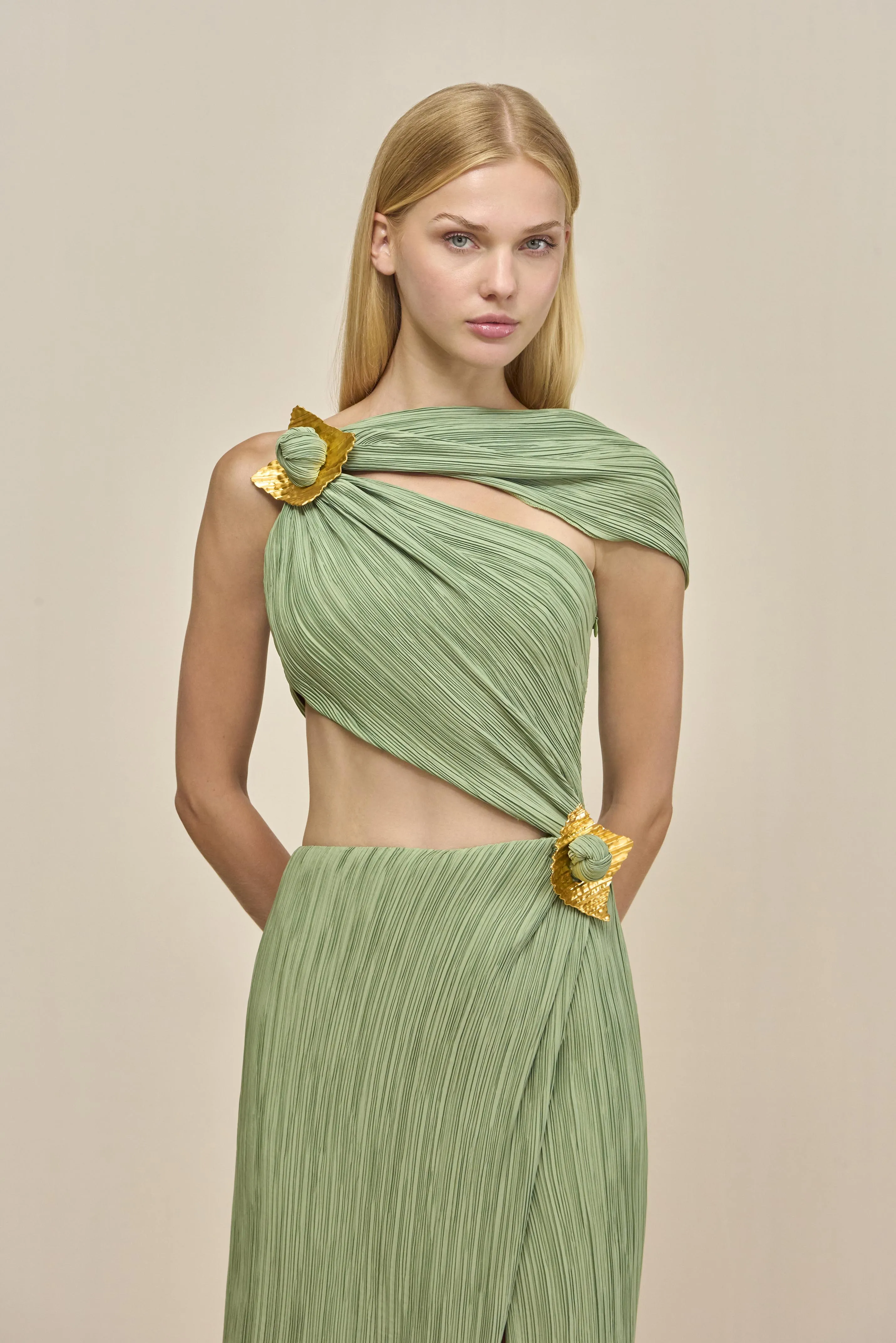 LOAH DRESS - MOLDAVITE sold by Cult Gaia product image thumbnail 5