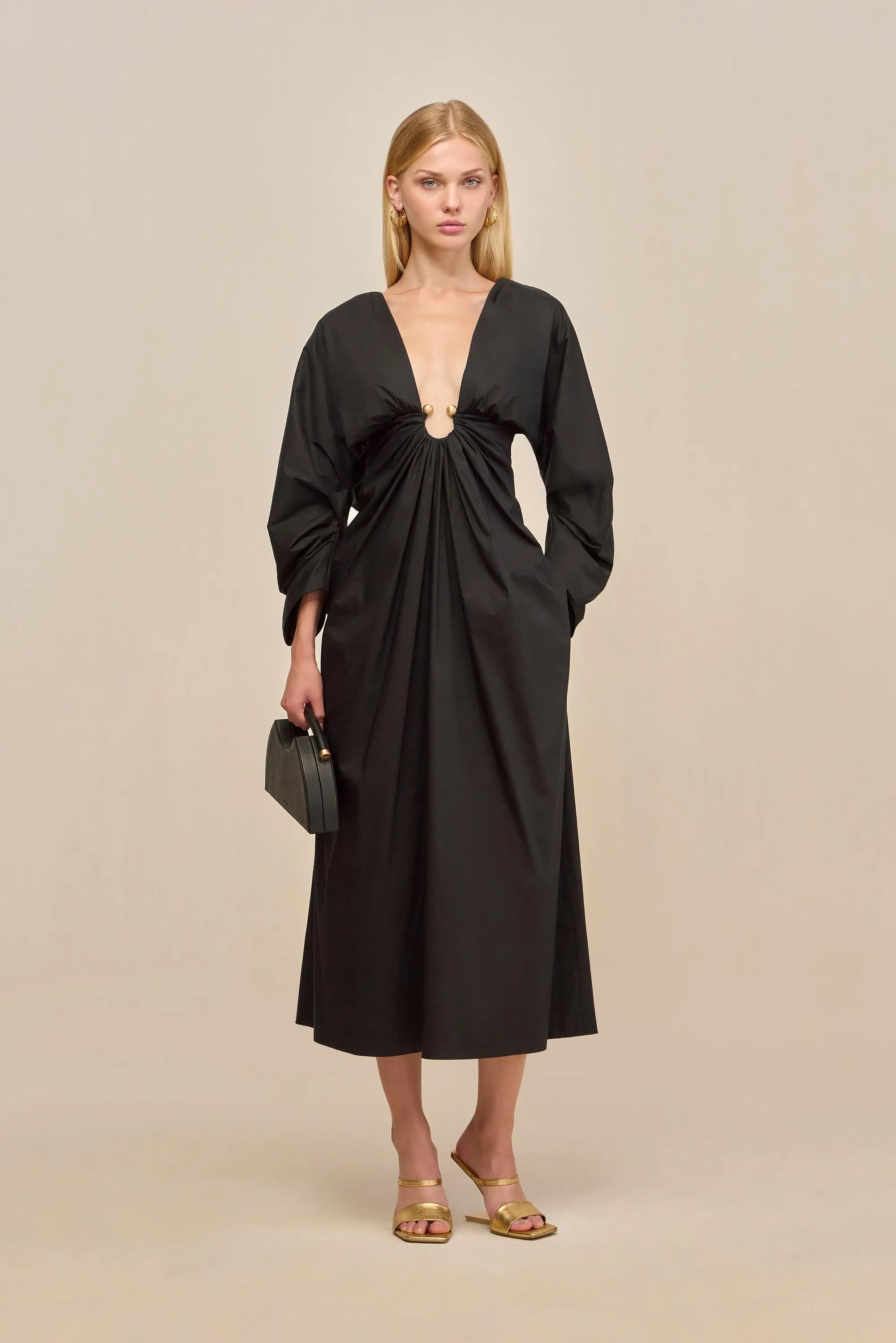 ELYZA DRESS - BLACK sold by Cult Gaia product image thumbnail 2