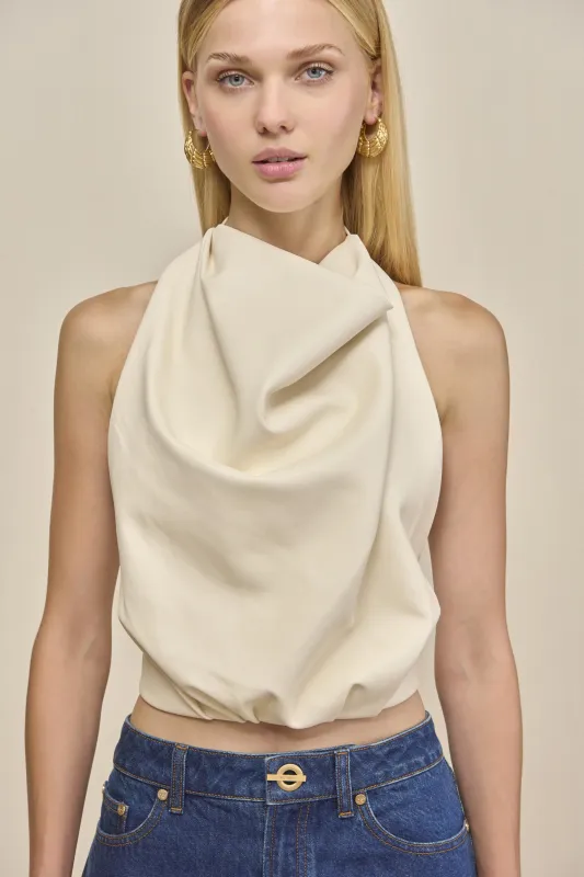 ADRIENNE TOP - SEASHELL sold by Cult Gaia