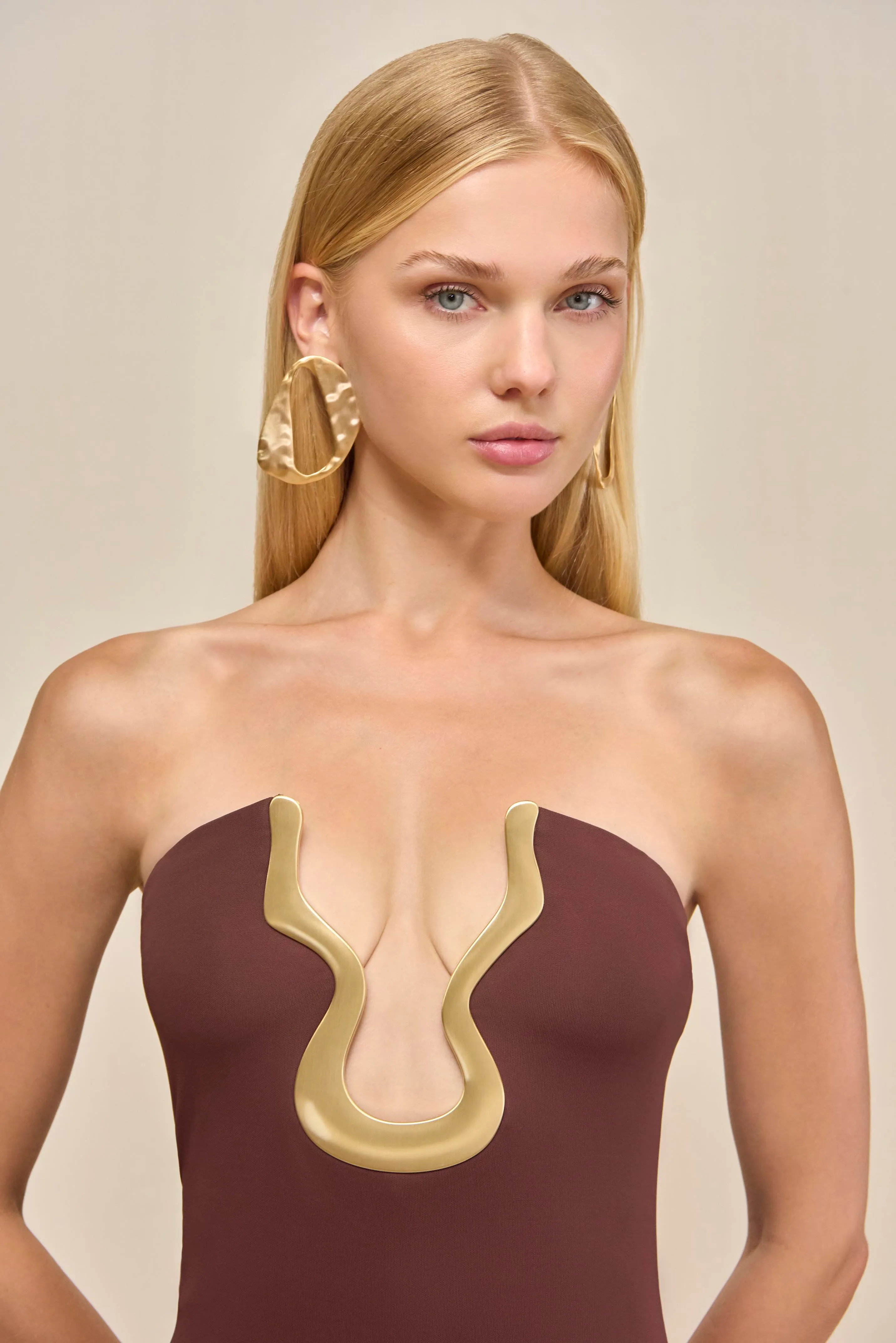 ABRIL GOWN - JAVA sold by Cult Gaia product image thumbnail 4