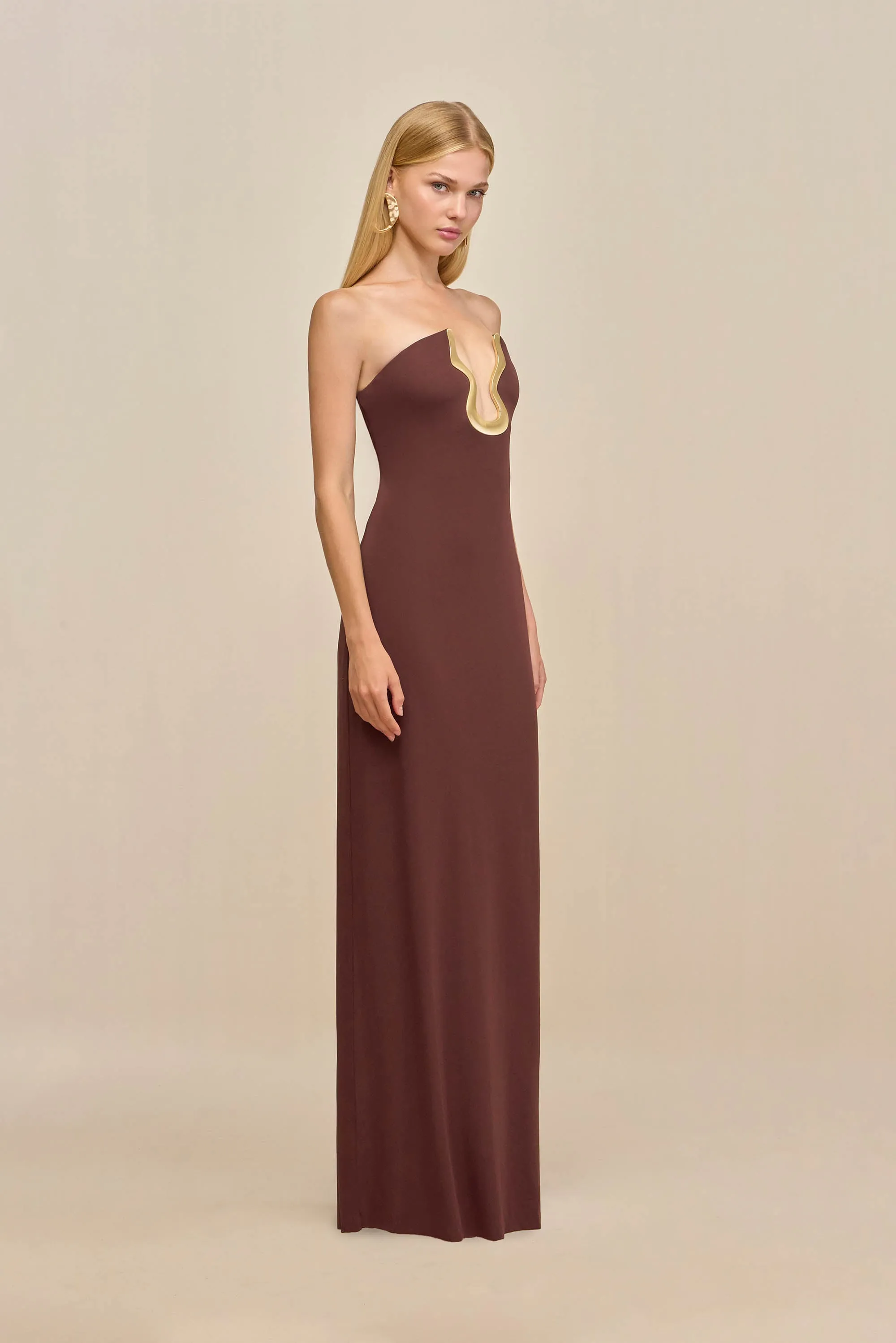 ABRIL GOWN - JAVA sold by Cult Gaia product image thumbnail 3