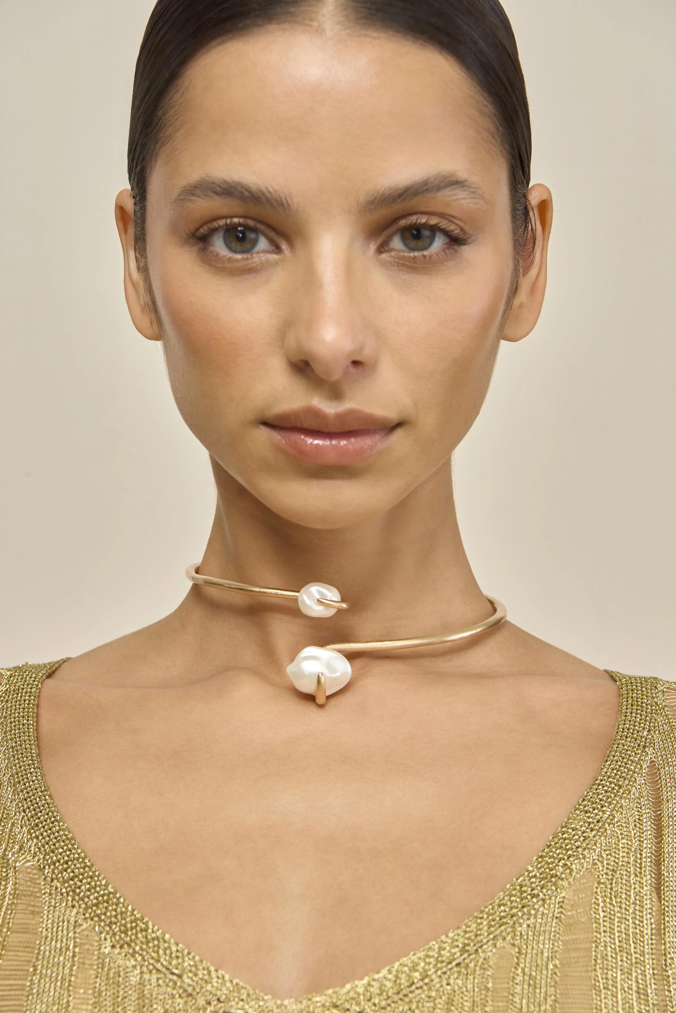 MARAIS CHOKER - BRUSHED BRASS sold by Cult Gaia product image thumbnail 2