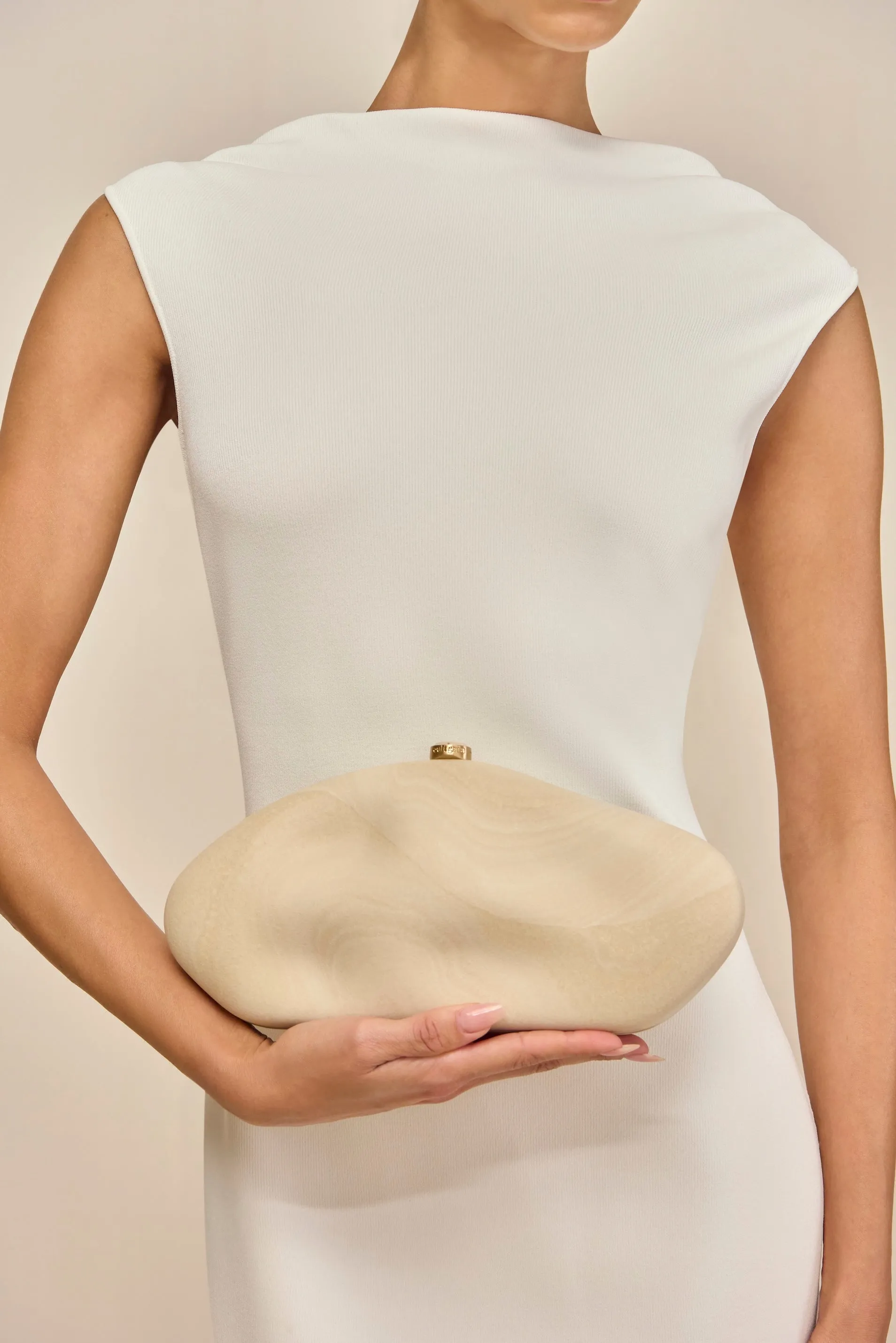 THE CALDERA CLUTCH - TRAVERTINE sold by Cult Gaia product image thumbnail 2