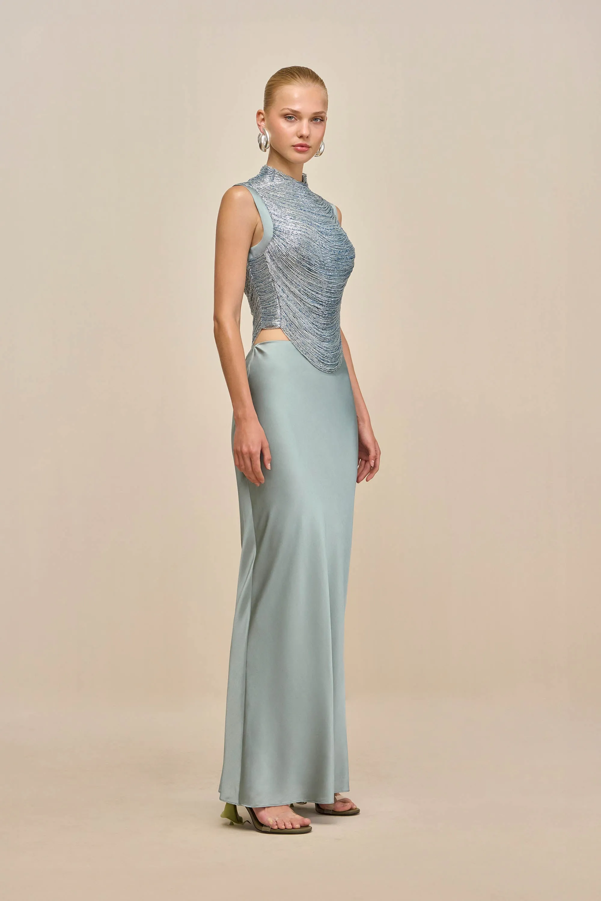 TARAJI TOP - CELADON sold by Cult Gaia product image thumbnail 4