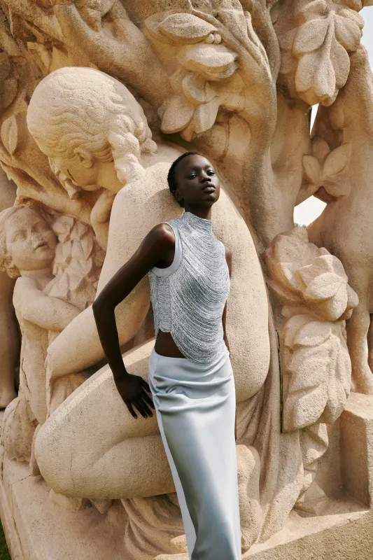 TARAJI SLEEVELESS TOP - CELADON sold by Cult Gaia
