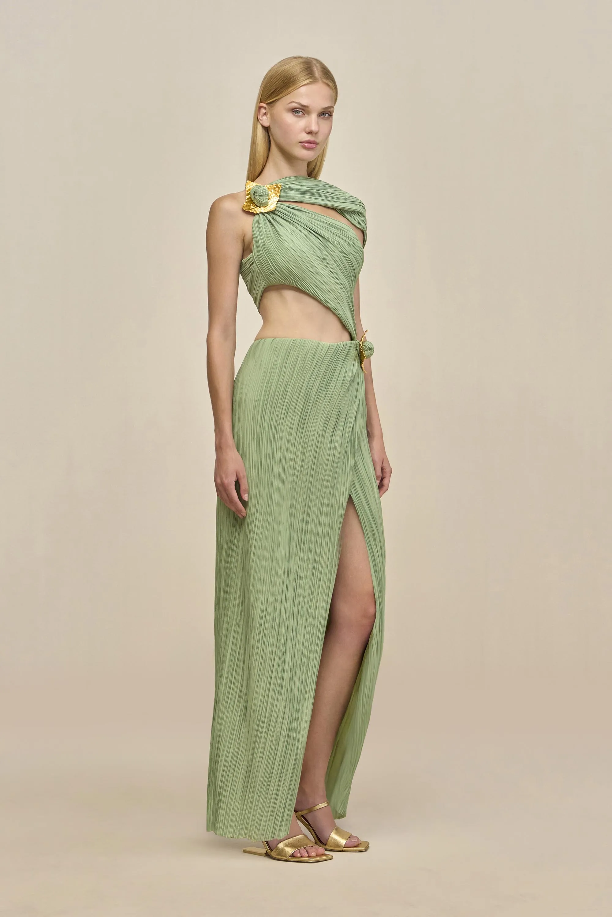 LOAH GOWN - MOLDAVITE sold by Cult Gaia product image thumbnail 4