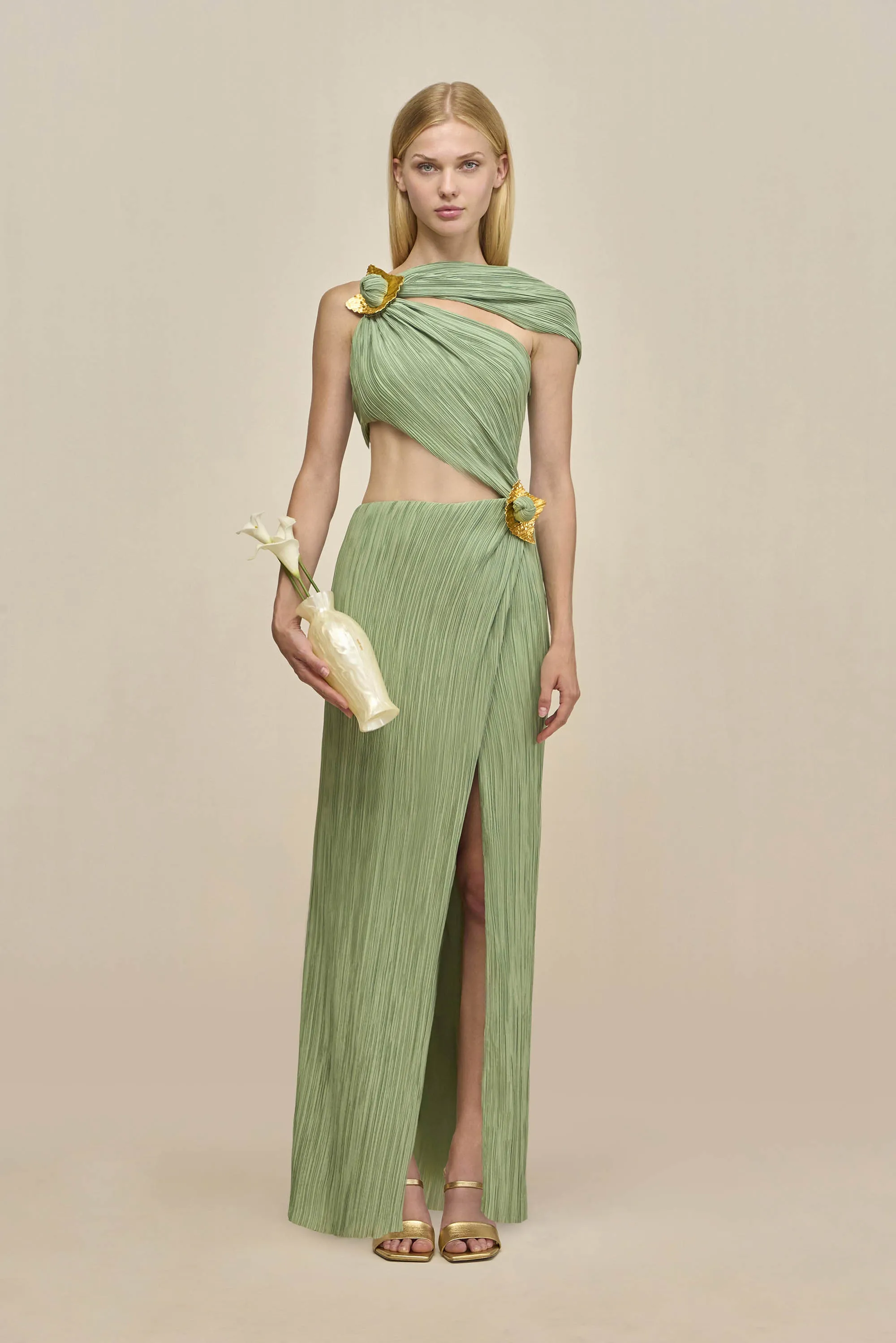 LOAH GOWN - MOLDAVITE sold by Cult Gaia product image thumbnail 2