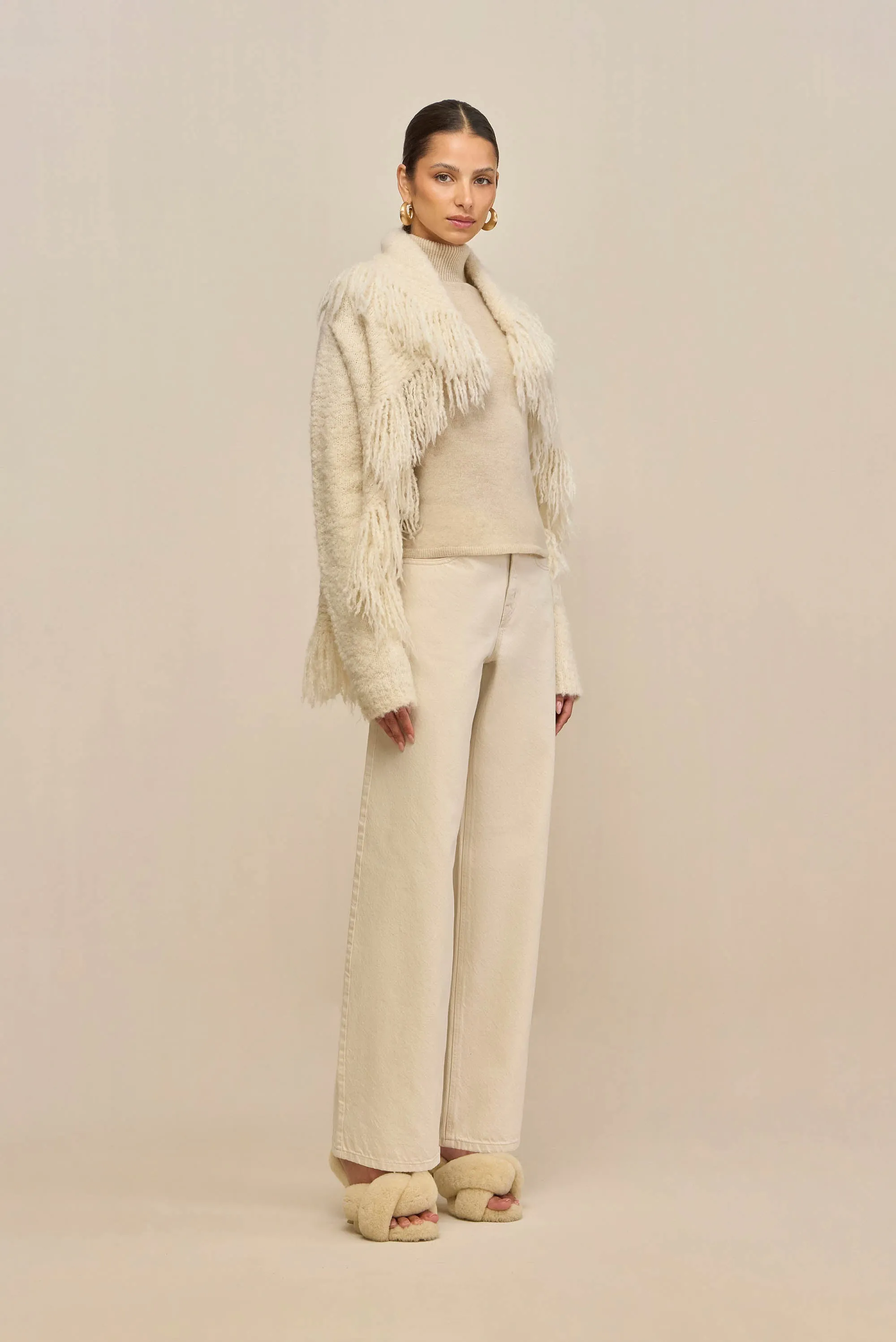 MICHELLE CARDIGAN - CREAM sold by Cult Gaia product image thumbnail 4