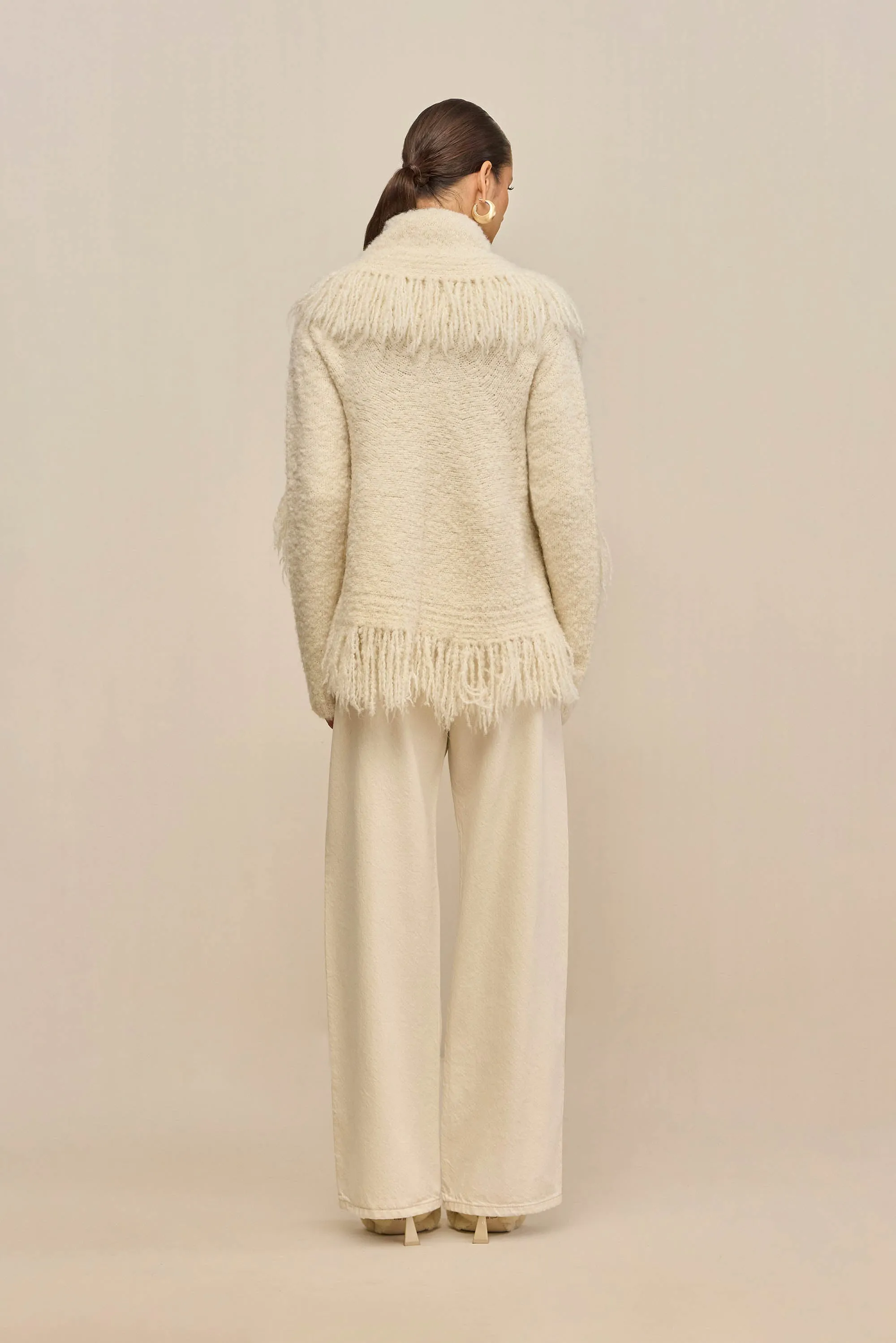 MICHELLE CARDIGAN - CREAM sold by Cult Gaia product image thumbnail 5