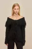 MICHELLE CARDIGAN - BLACK sold by Cult Gaia