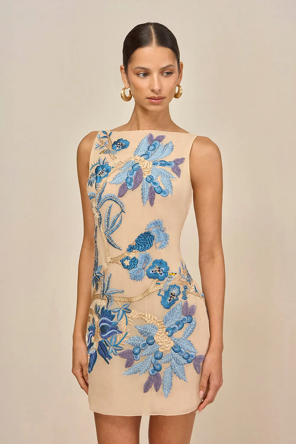 PAOLINA DRESS - DEEP LAKE MULTI sold by Cult Gaia product image thumbnail 2