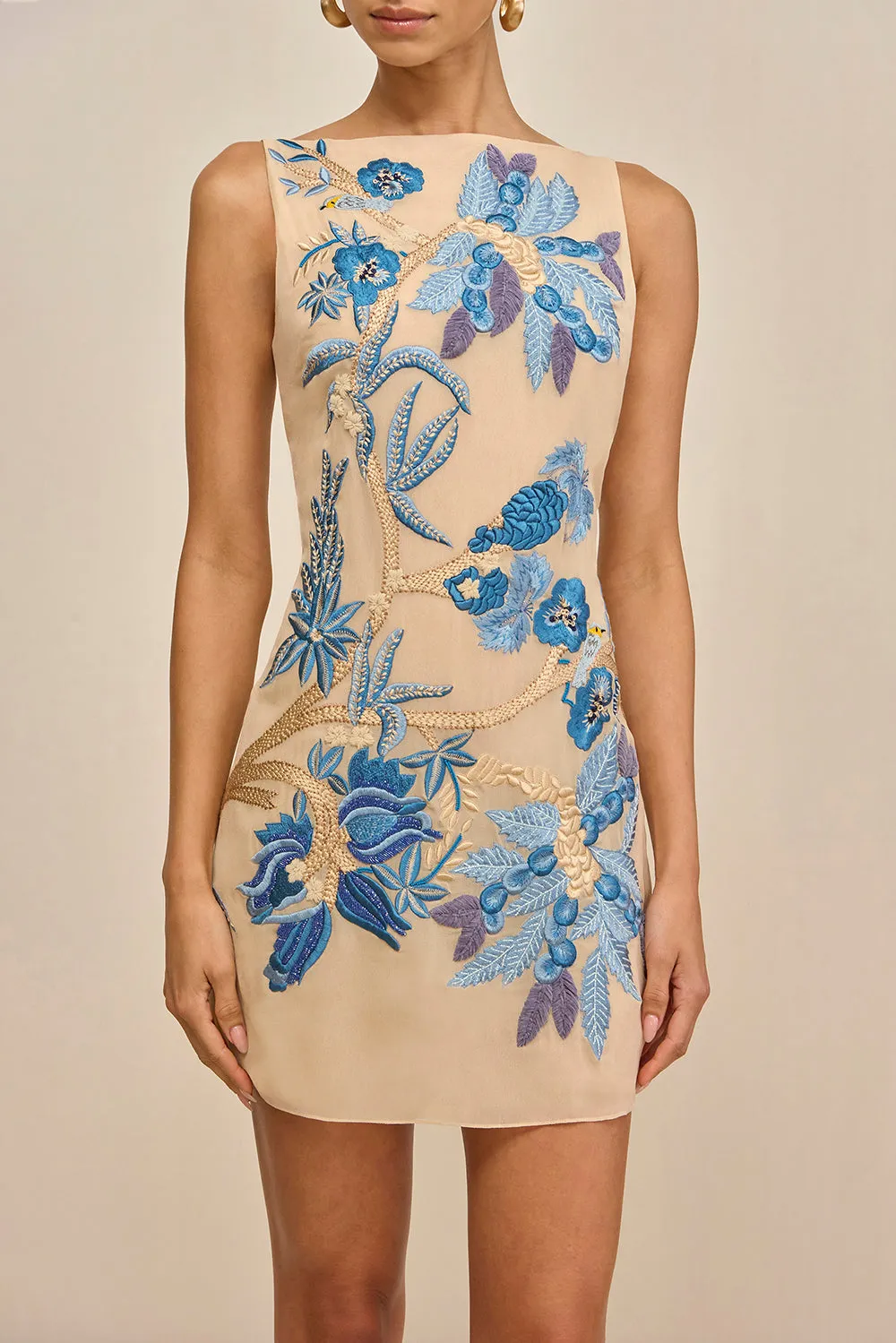 PAOLINA DRESS - DEEP LAKE MULTI sold by Cult Gaia product image thumbnail 4