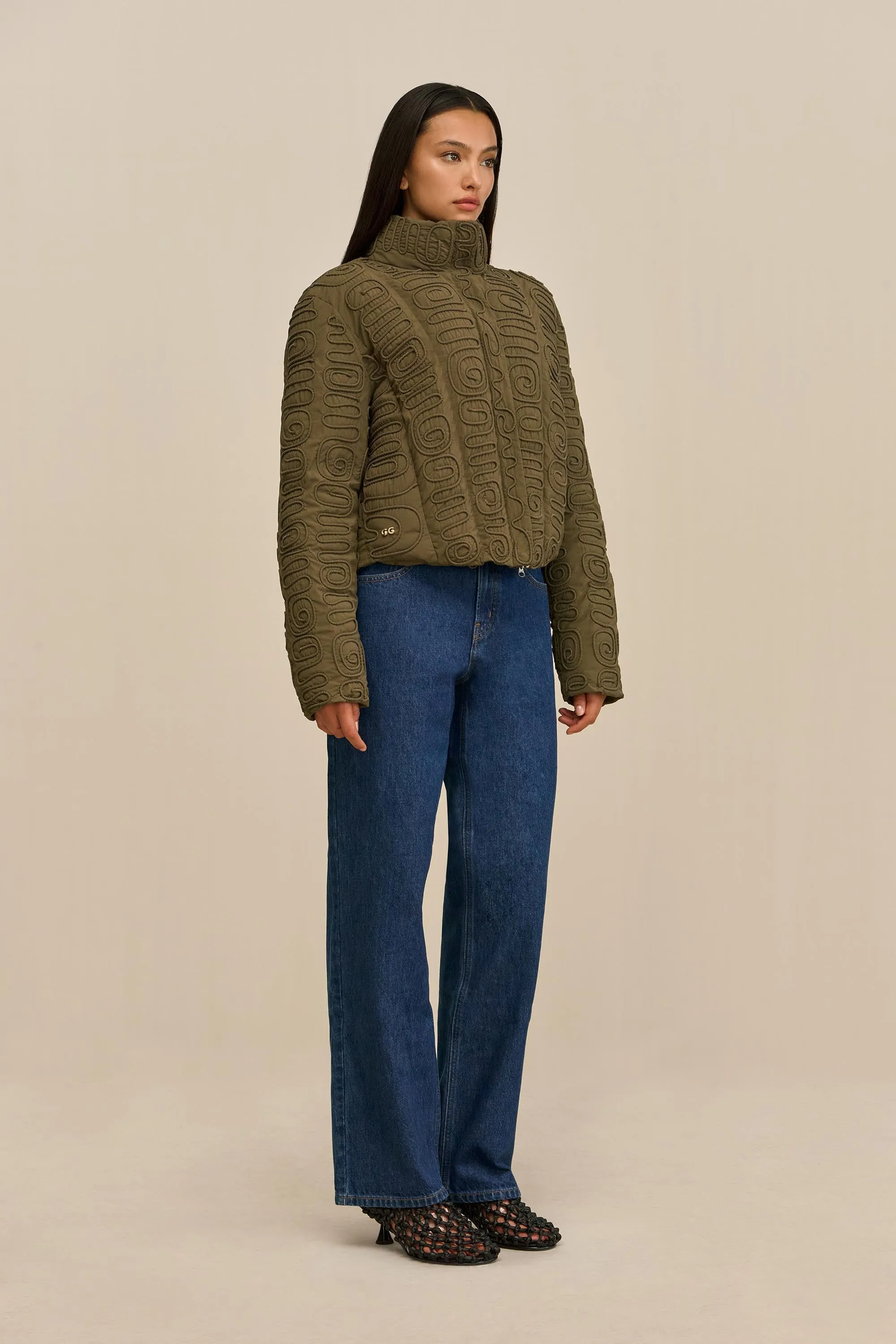 INGRIM JACKET - DEEP ROSEMARY sold by Cult Gaia product image thumbnail 4