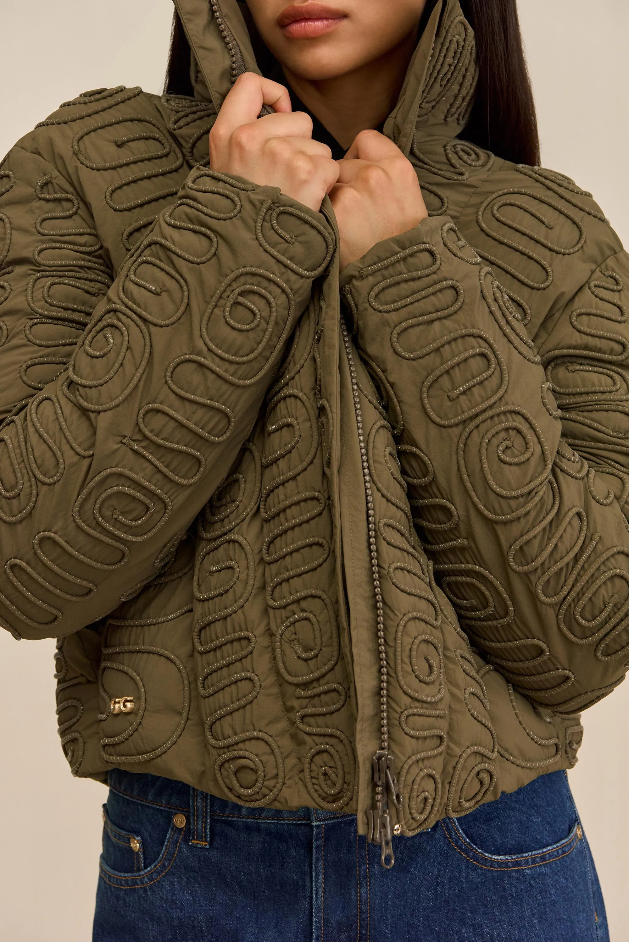 INGRIM JACKET - DEEP ROSEMARY sold by Cult Gaia product image thumbnail 2