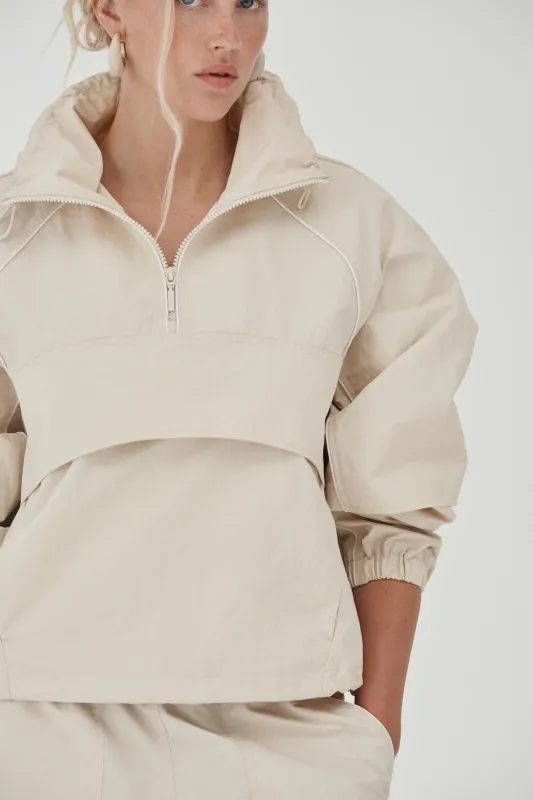 SIRA ANORAK - LIGHT BEIGE made by Cult Gaia