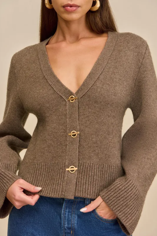 JOS CARDIGAN - OTTER sold by Cult Gaia