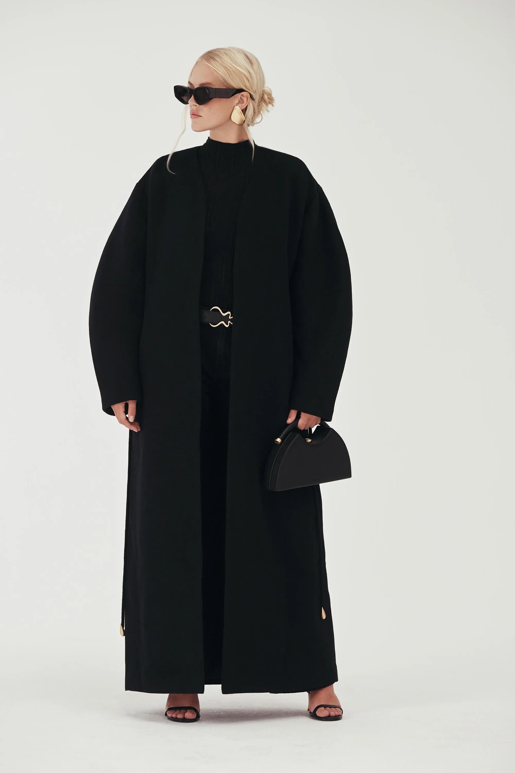 BRUNELLA COAT - BLACK sold by Cult Gaia