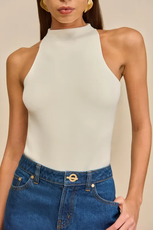 CASSIUS KNIT BODYSUIT - OFF WHITE sold by Cult Gaia