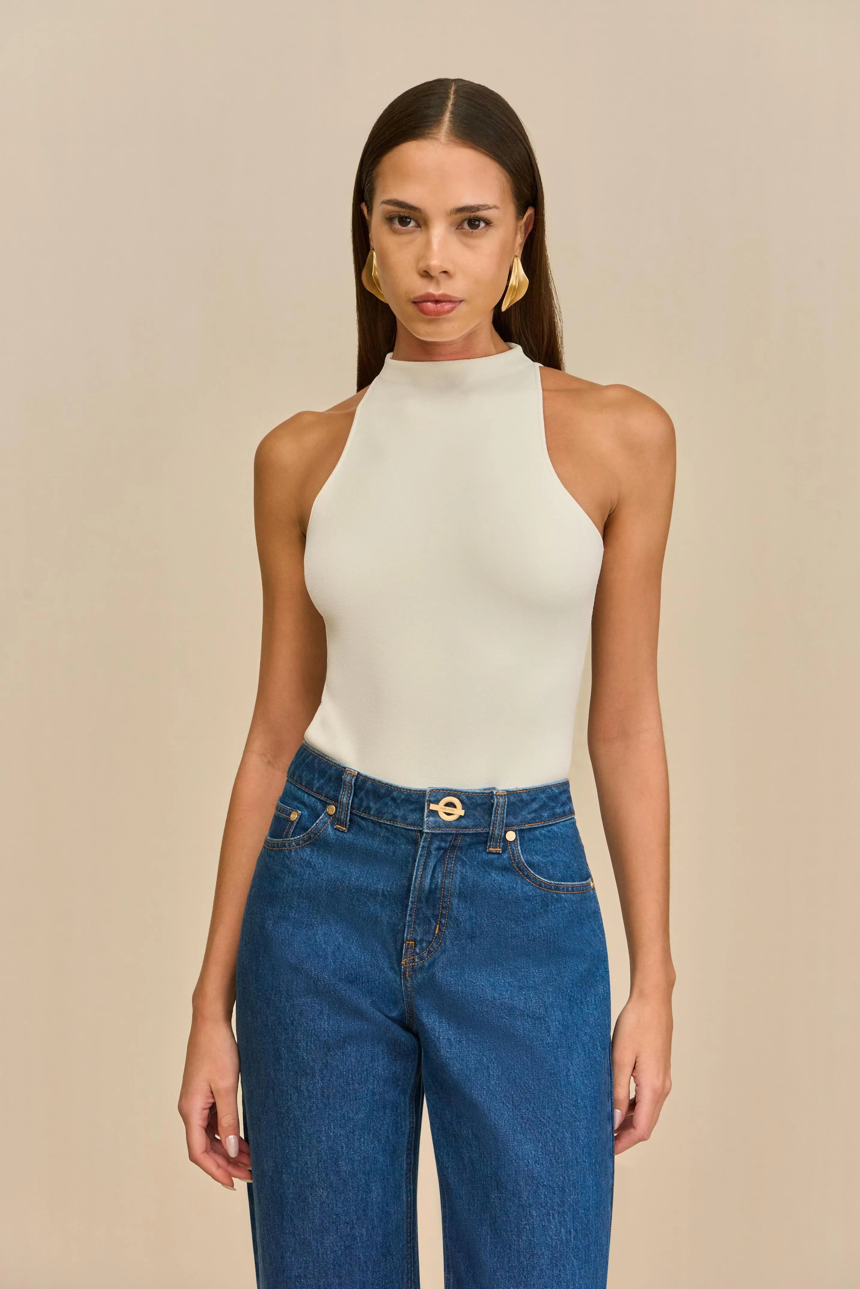 CASSIUS KNIT BODYSUIT - OFF WHITE sold by Cult Gaia product image thumbnail 4