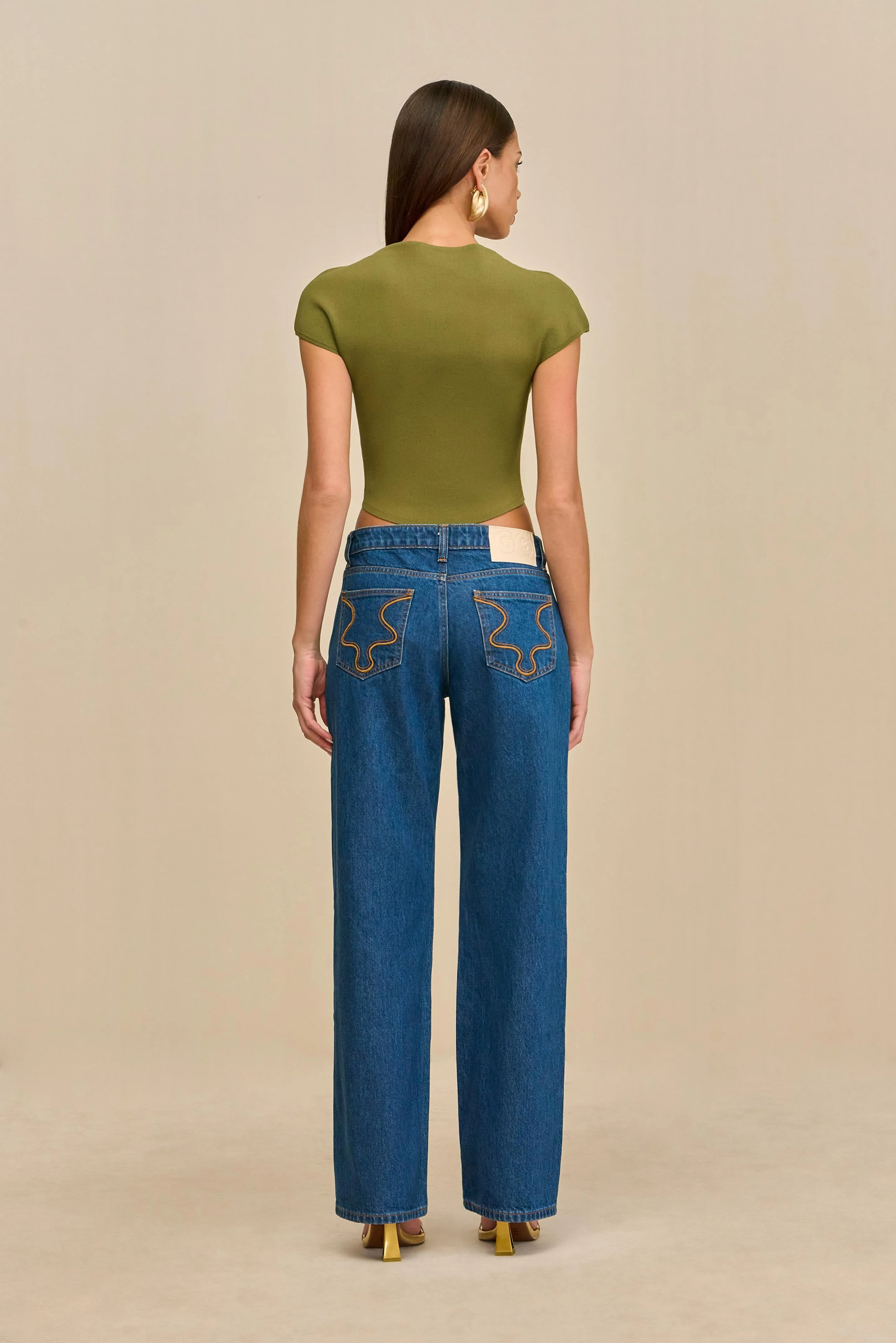 VIRGINIANA KNIT TOP - CEDAR sold by Cult Gaia product image thumbnail 4