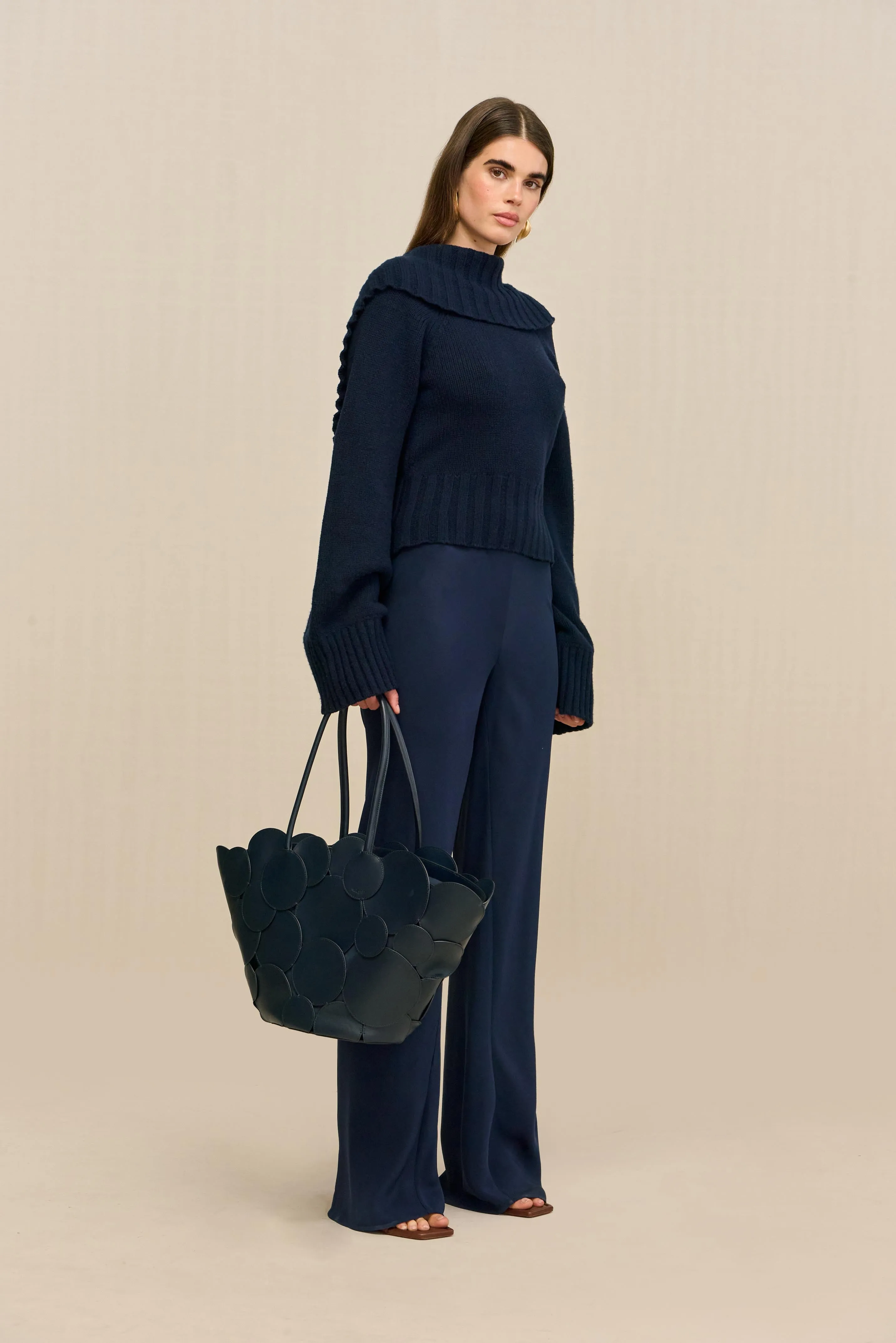 MILIKA SWEATER - DEEP LAKE sold by Cult Gaia product image thumbnail 5