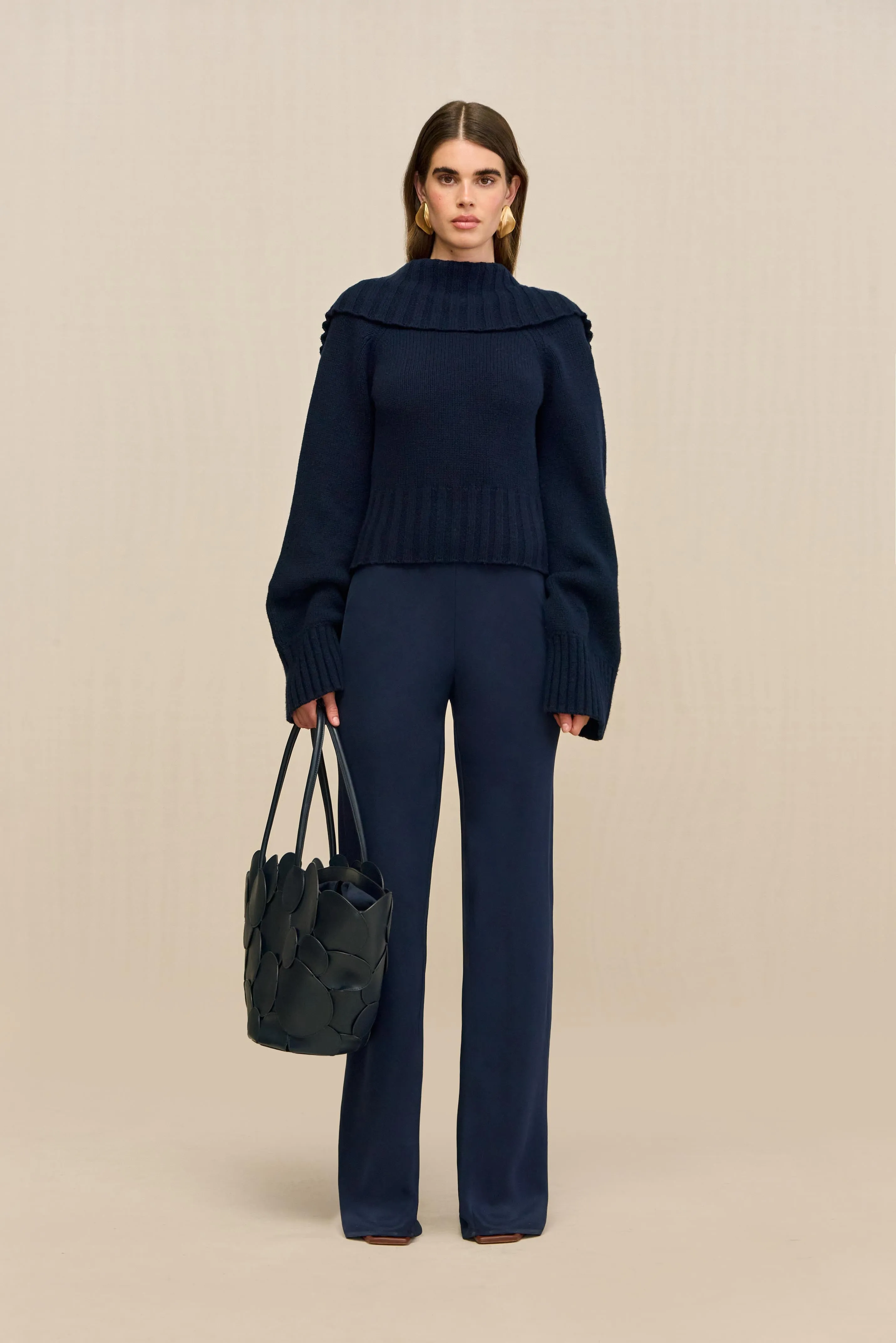 MILIKA SWEATER - DEEP LAKE sold by Cult Gaia product image thumbnail 3