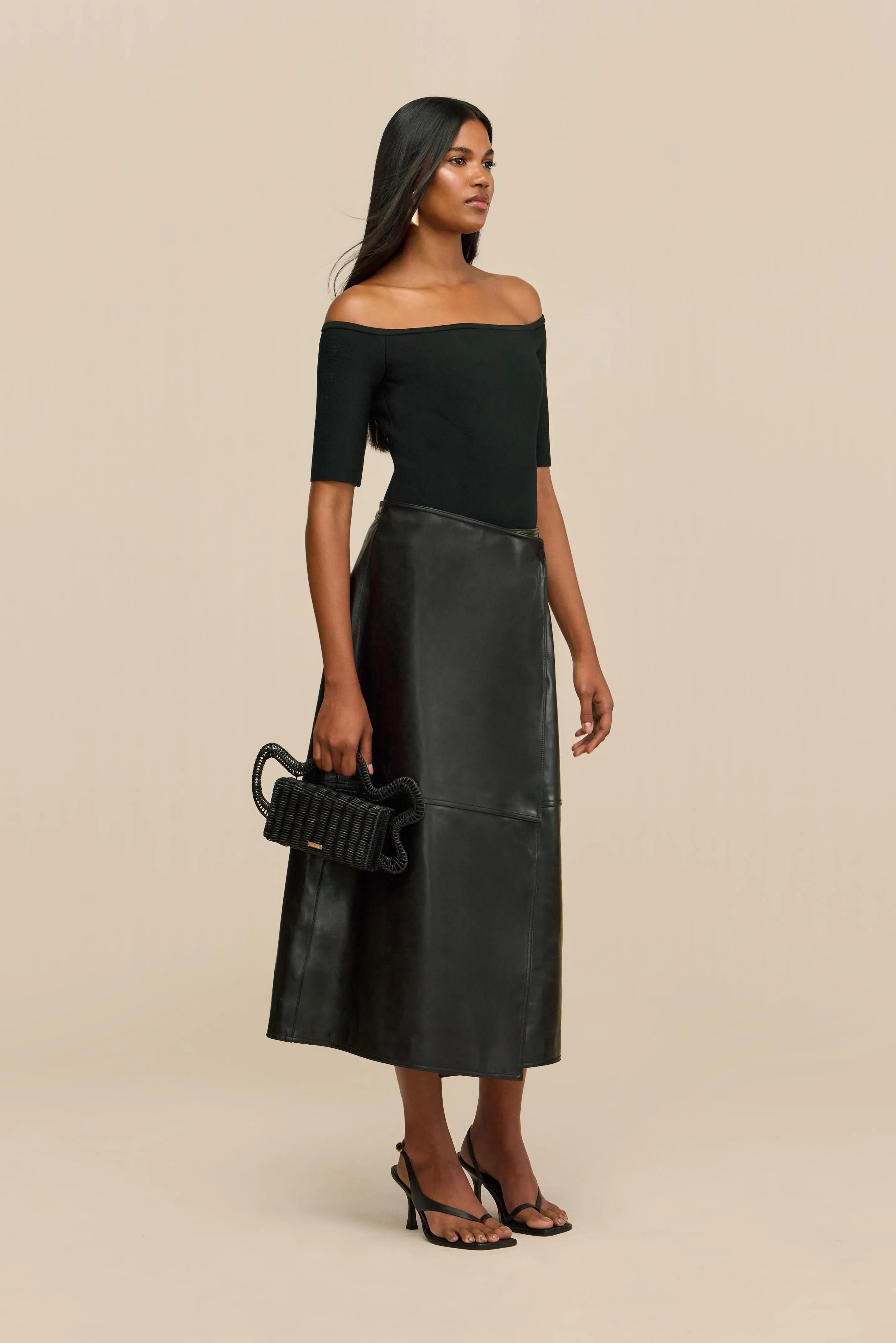 COSMO SKIRT - BLACK sold by Cult Gaia product image thumbnail 3