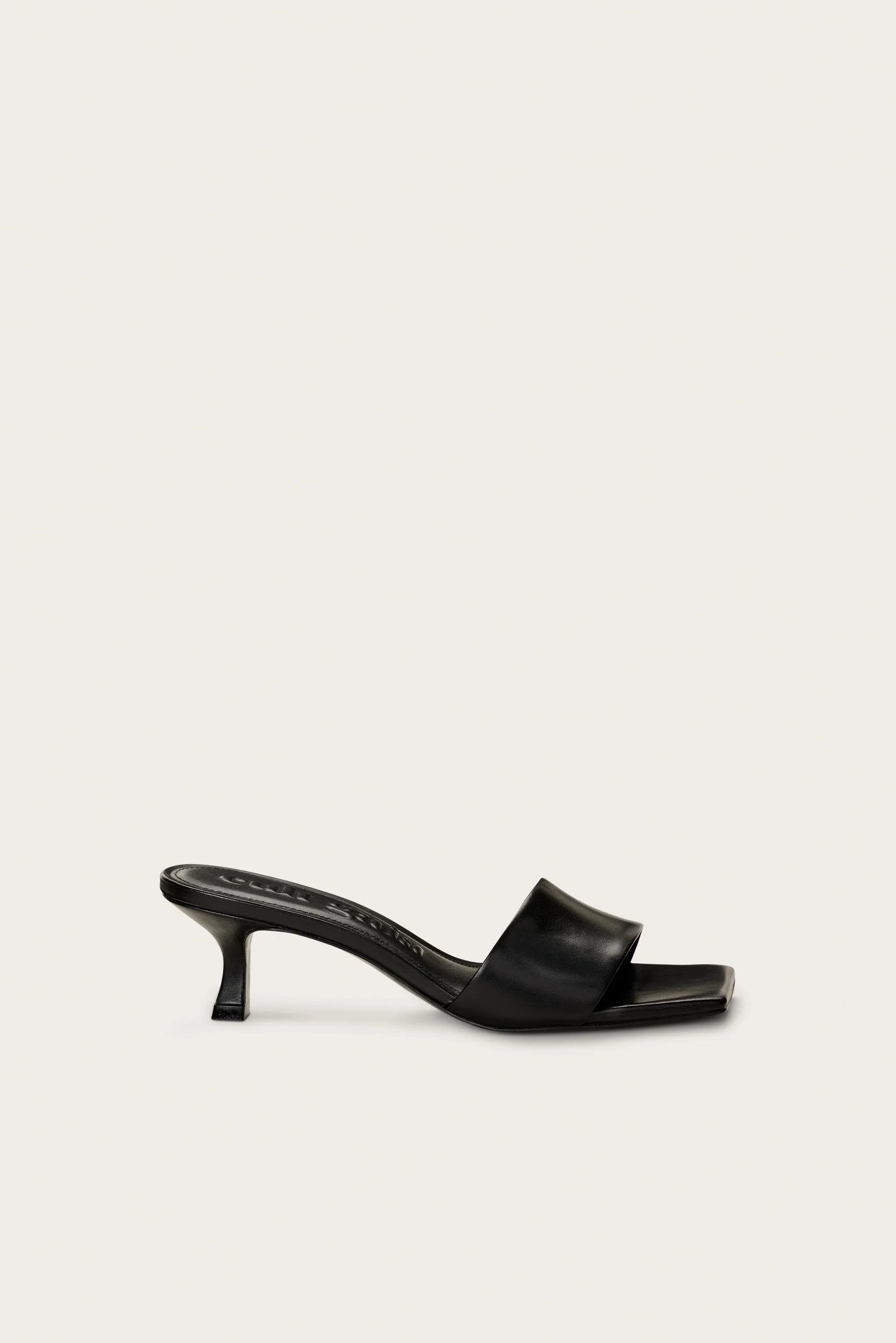 ADA SANDAL - BLACK LEATHER sold by Cult Gaia