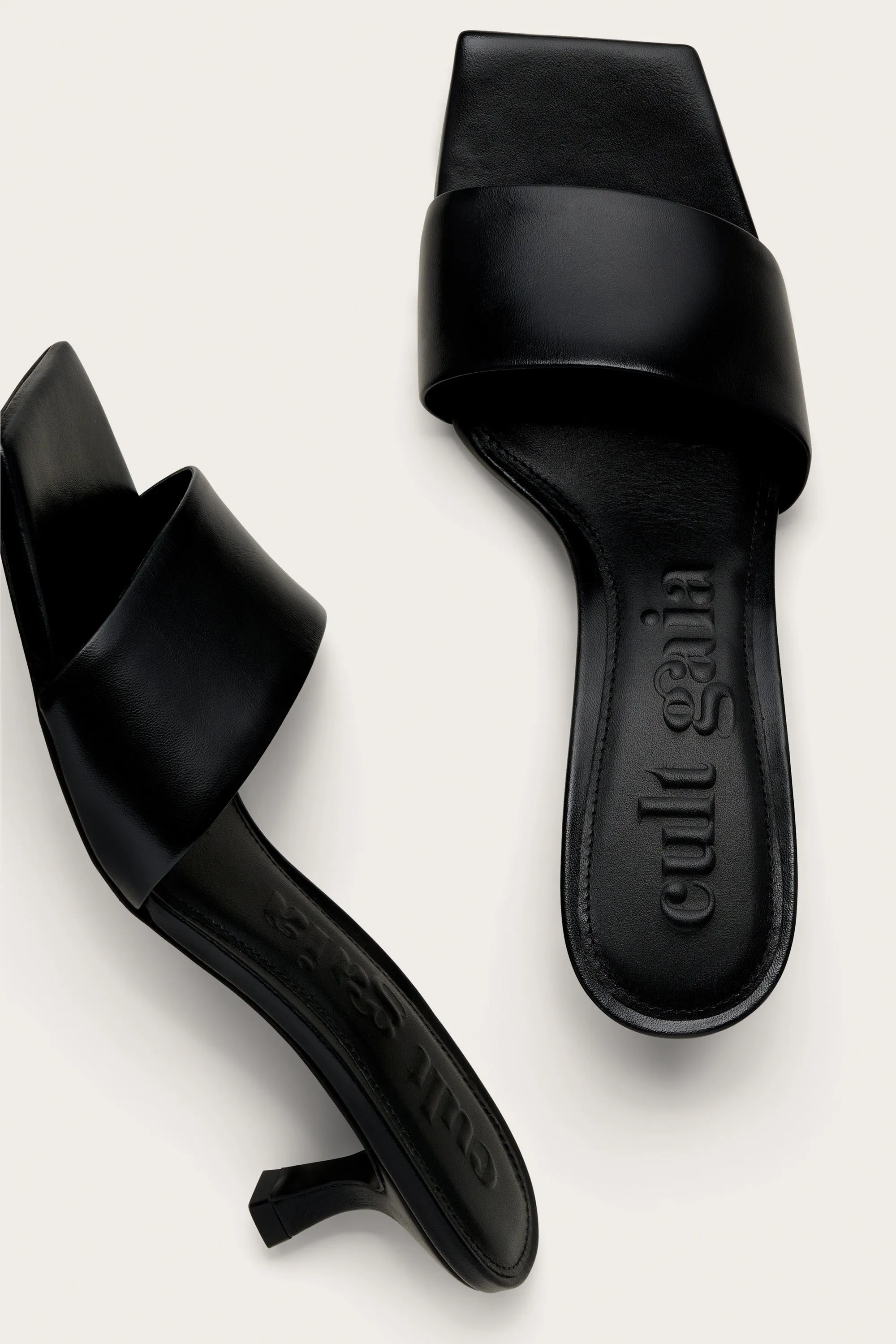 ADA SANDAL - BLACK LEATHER sold by Cult Gaia product image thumbnail 5