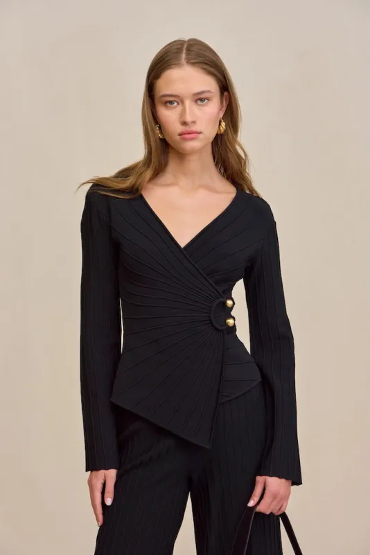 COLLETTE TOP - BLACK sold by Cult Gaia