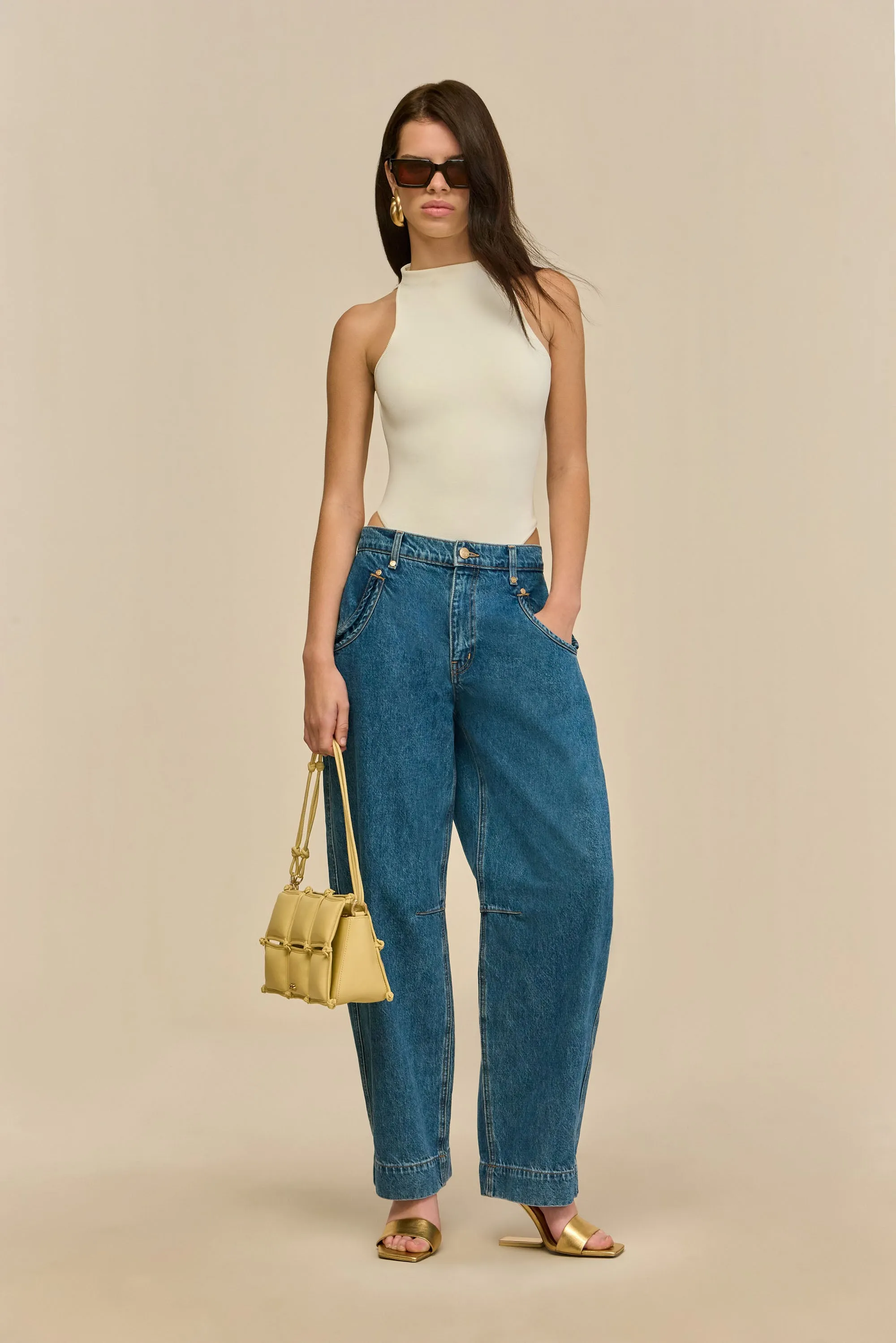 SASKA JEAN - STONE WASH sold by Cult Gaia