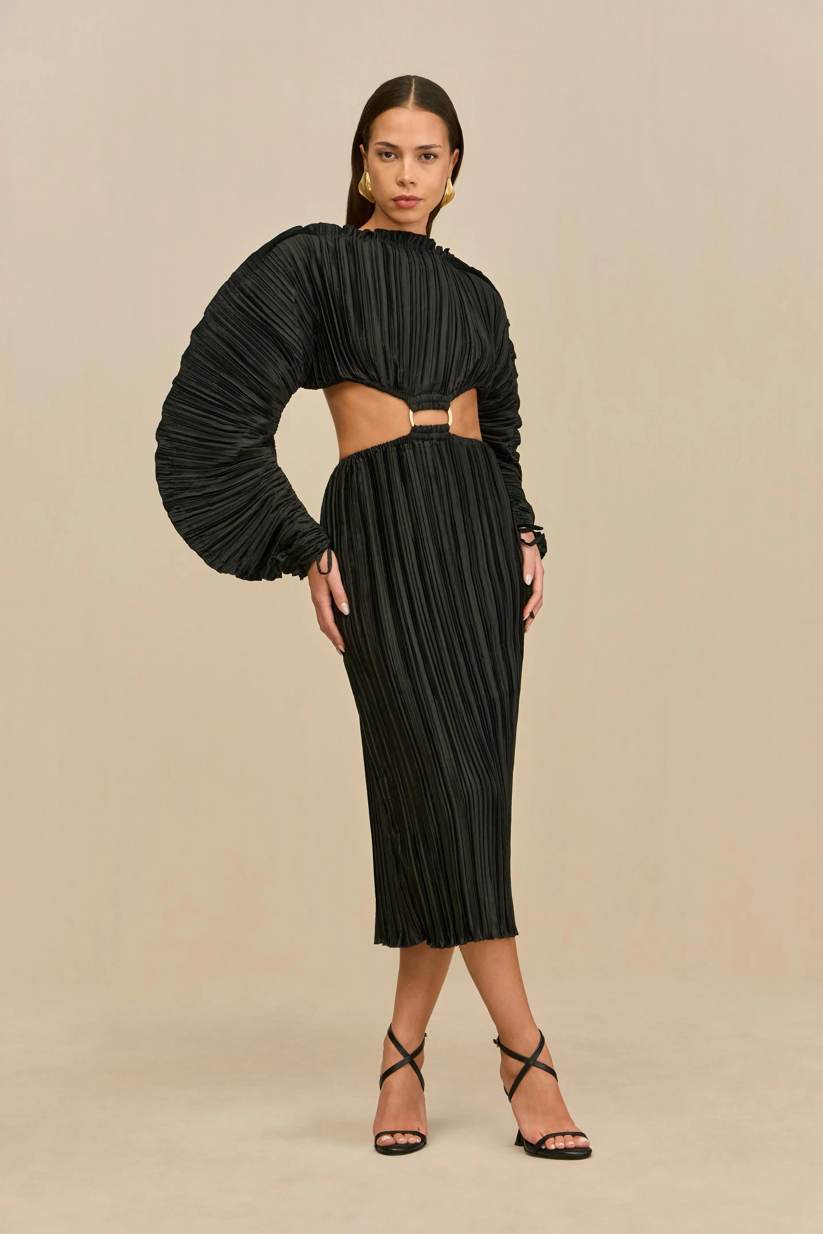 AKILAH DRESS - BLACK sold by Cult Gaia product image thumbnail 4