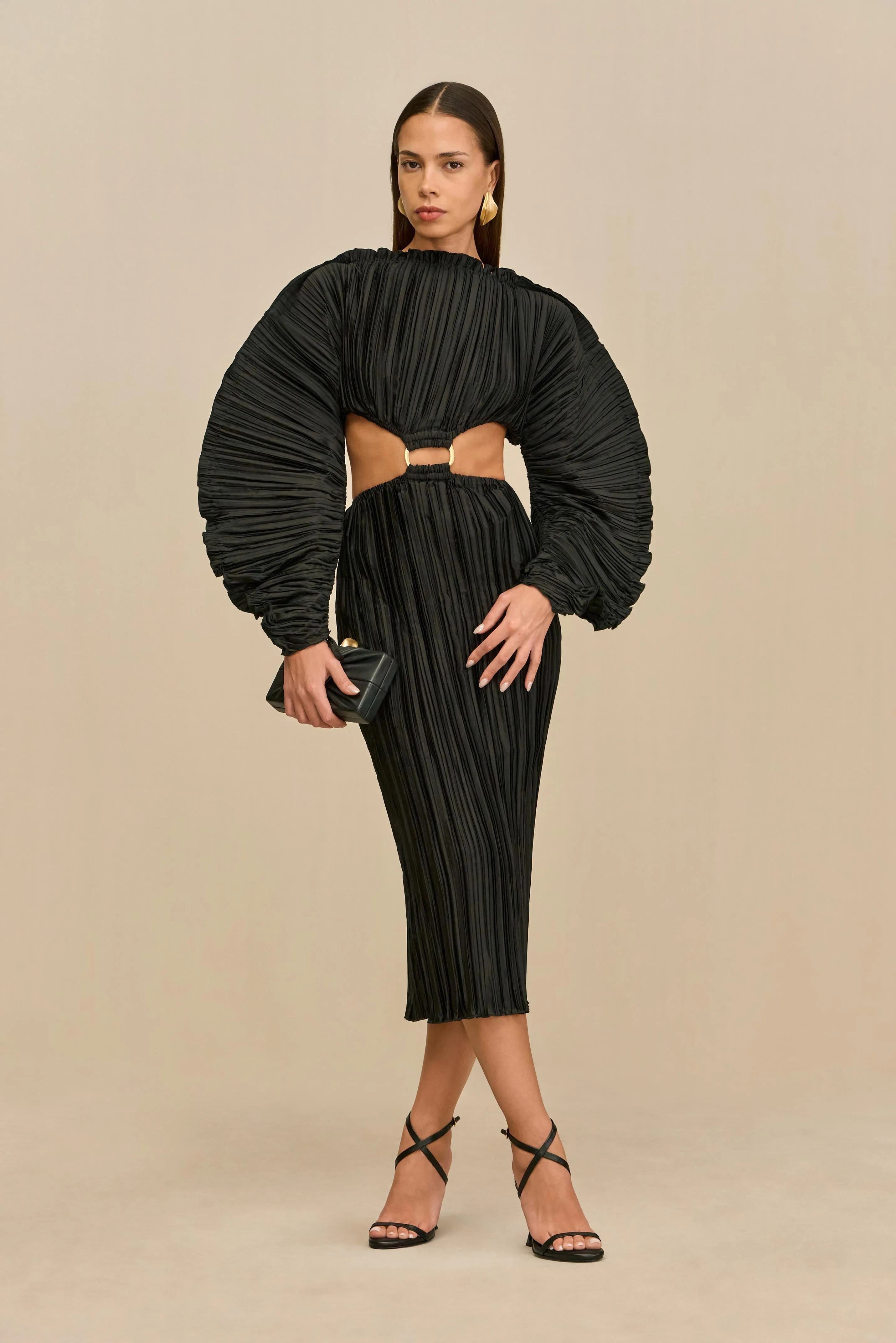 AKILAH DRESS - BLACK sold by Cult Gaia