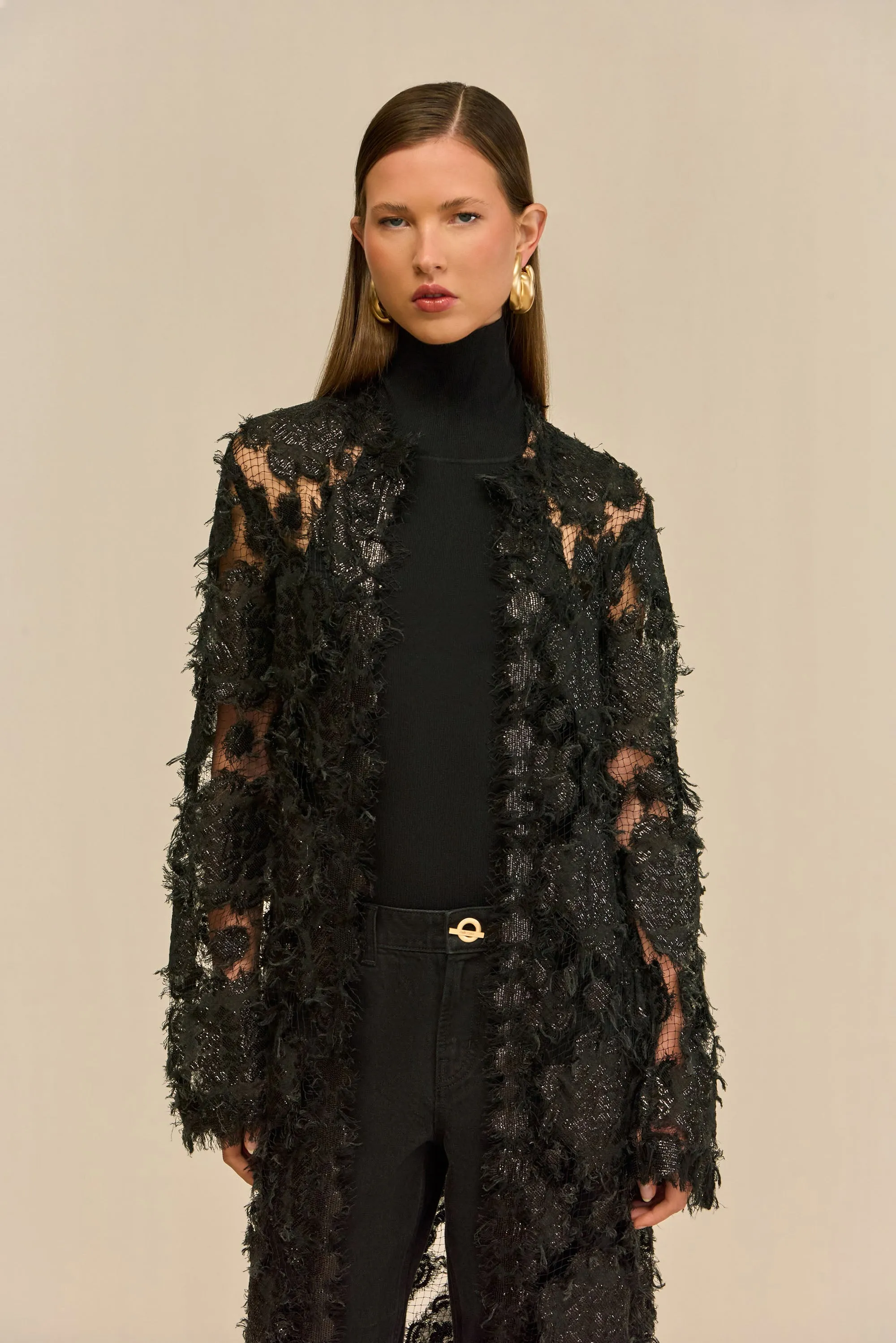 ALESSIO DUSTER - BLACK sold by Cult Gaia product image thumbnail 2