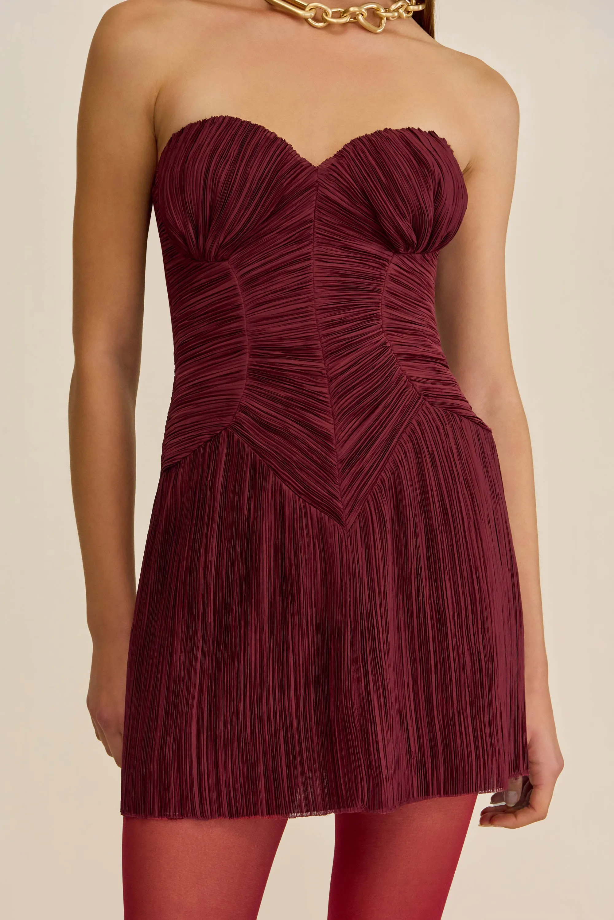 NELLA DRESS - CHIANTI sold by Cult Gaia product image thumbnail 2