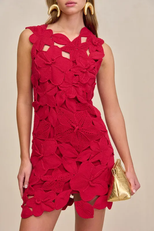 MEIRA KNIT DRESS - MERLOT sold by Cult Gaia