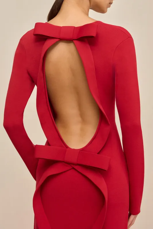 BOA KNIT DRESS - MERLOT sold by Cult Gaia